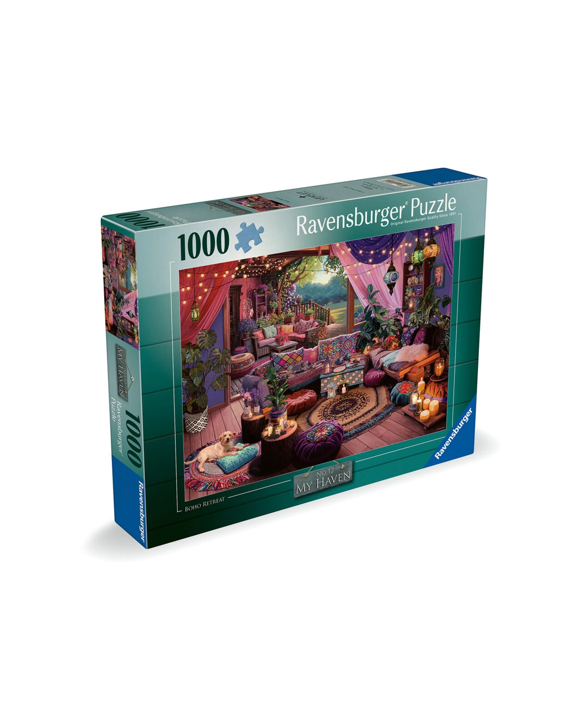 3 Ravensburger My Haven #12 Boho Retreat 1000 Piece Jigsaw Puzzle, 3 of 4