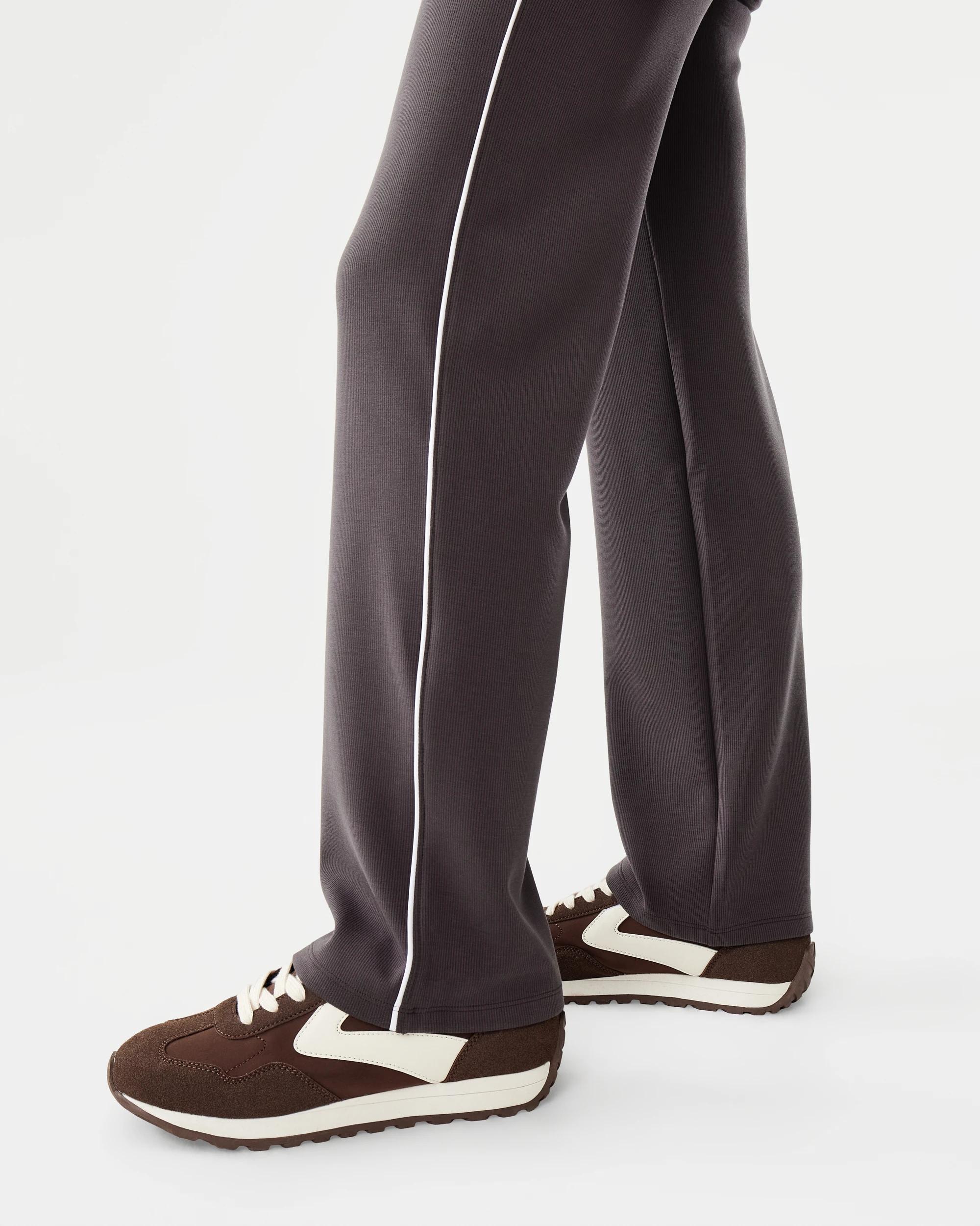 6 Active Womens Scuba Rib Trackpants Espresso, 6 of 7