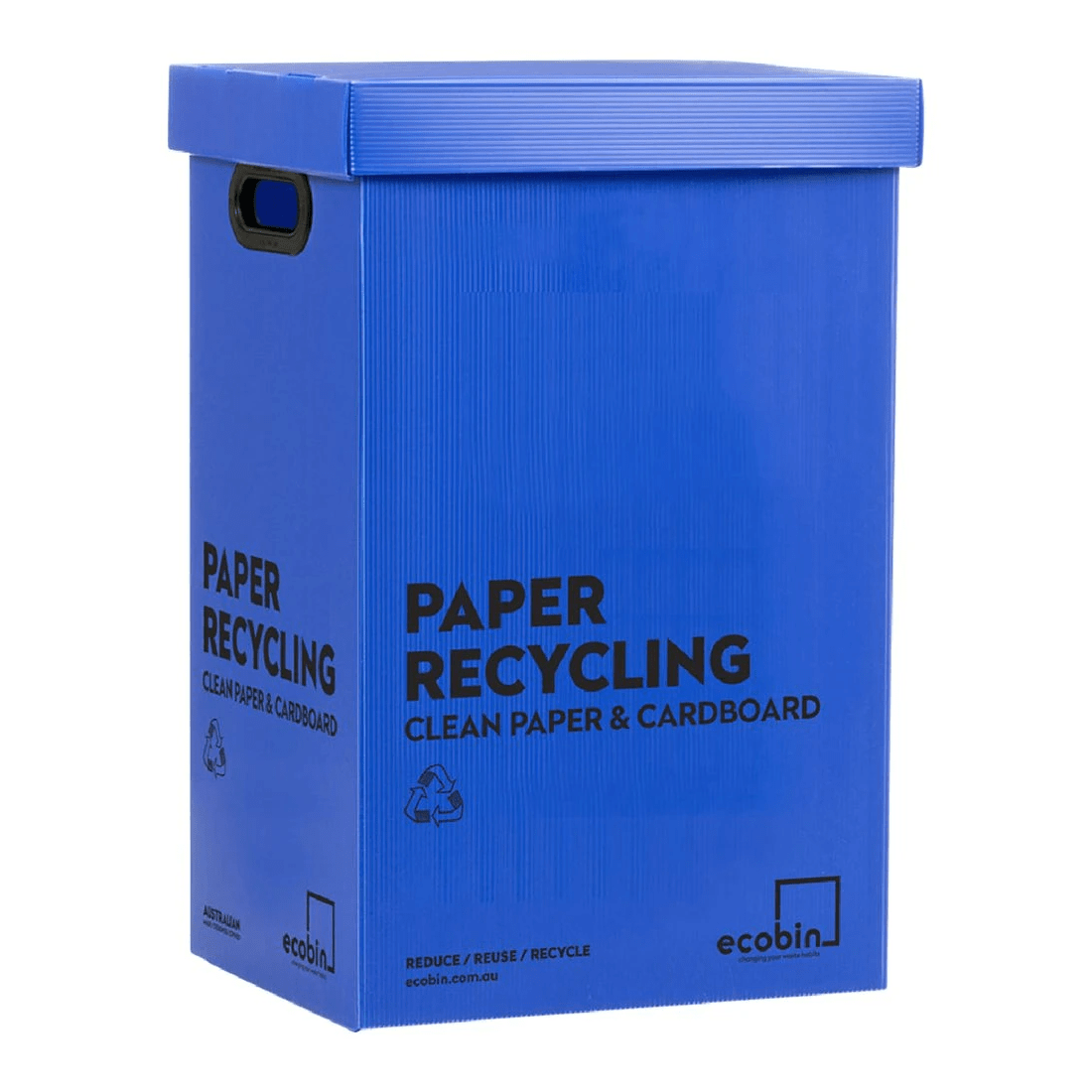 1 Eco Paper Waste Bin 60L Blue, 1 of 2