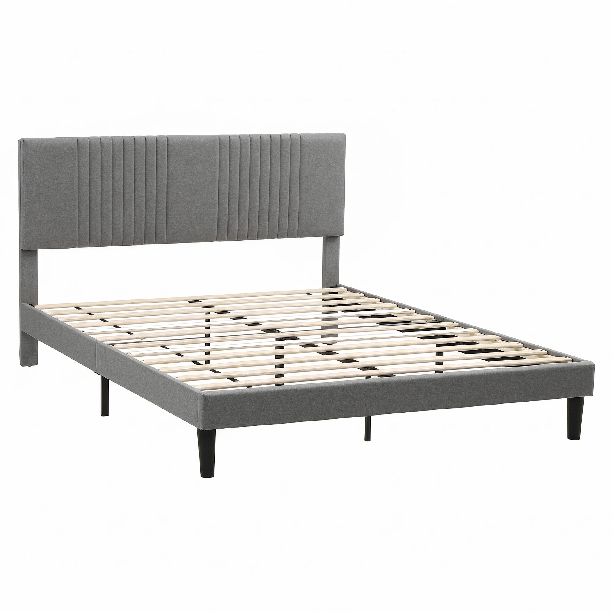 8 Artiss Bed Frame with Adjustable Headboard, 300kg Capacity - Queen Bed - Charcoal, 8 of 8