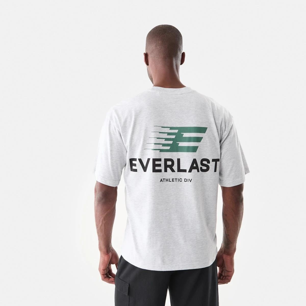 3 Everlast Mens Oversized T-shirt White Marl, 3 of 7