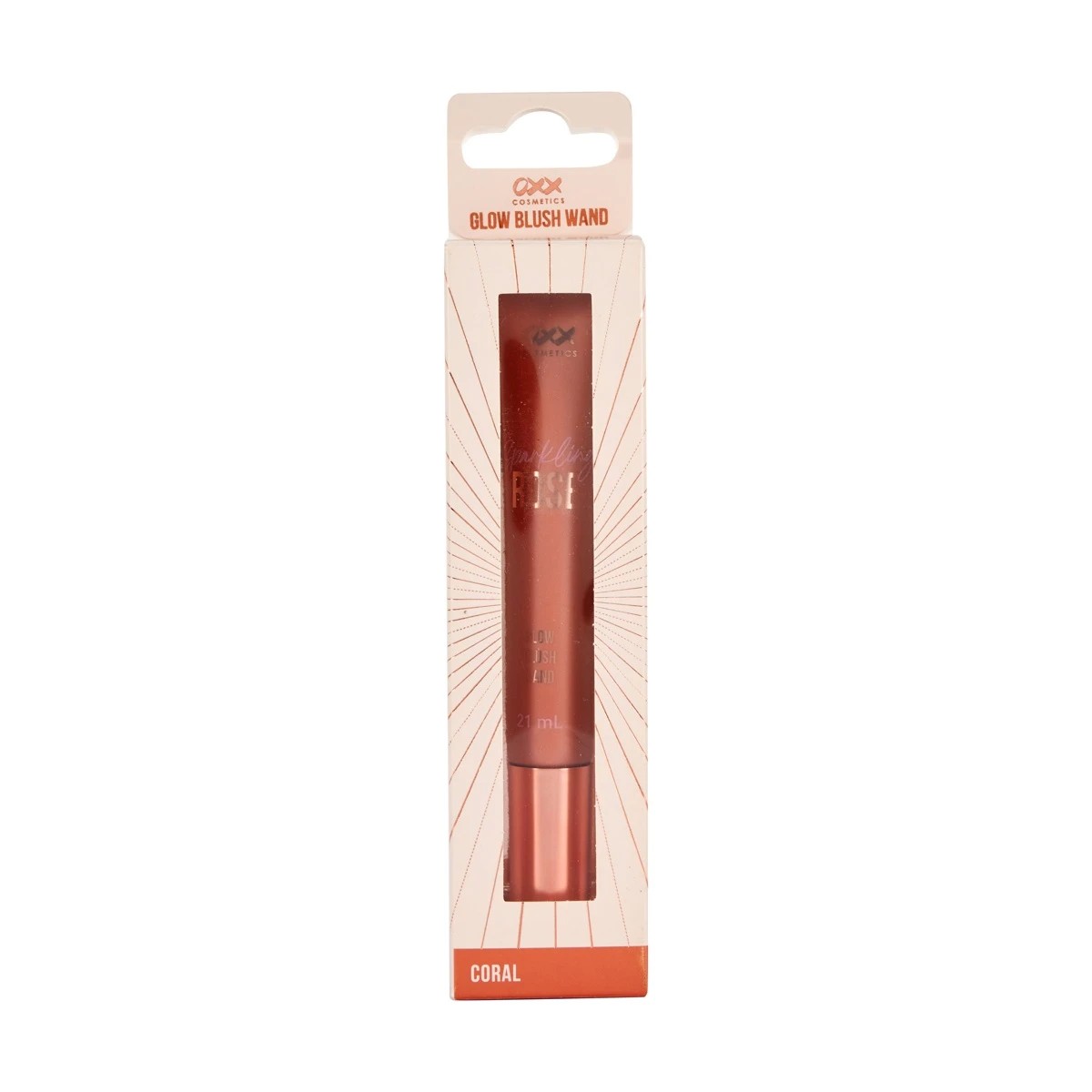 2 OXX Cosmetics Sparkling Rose Glow Blush Wand - Coral, 2 of 9