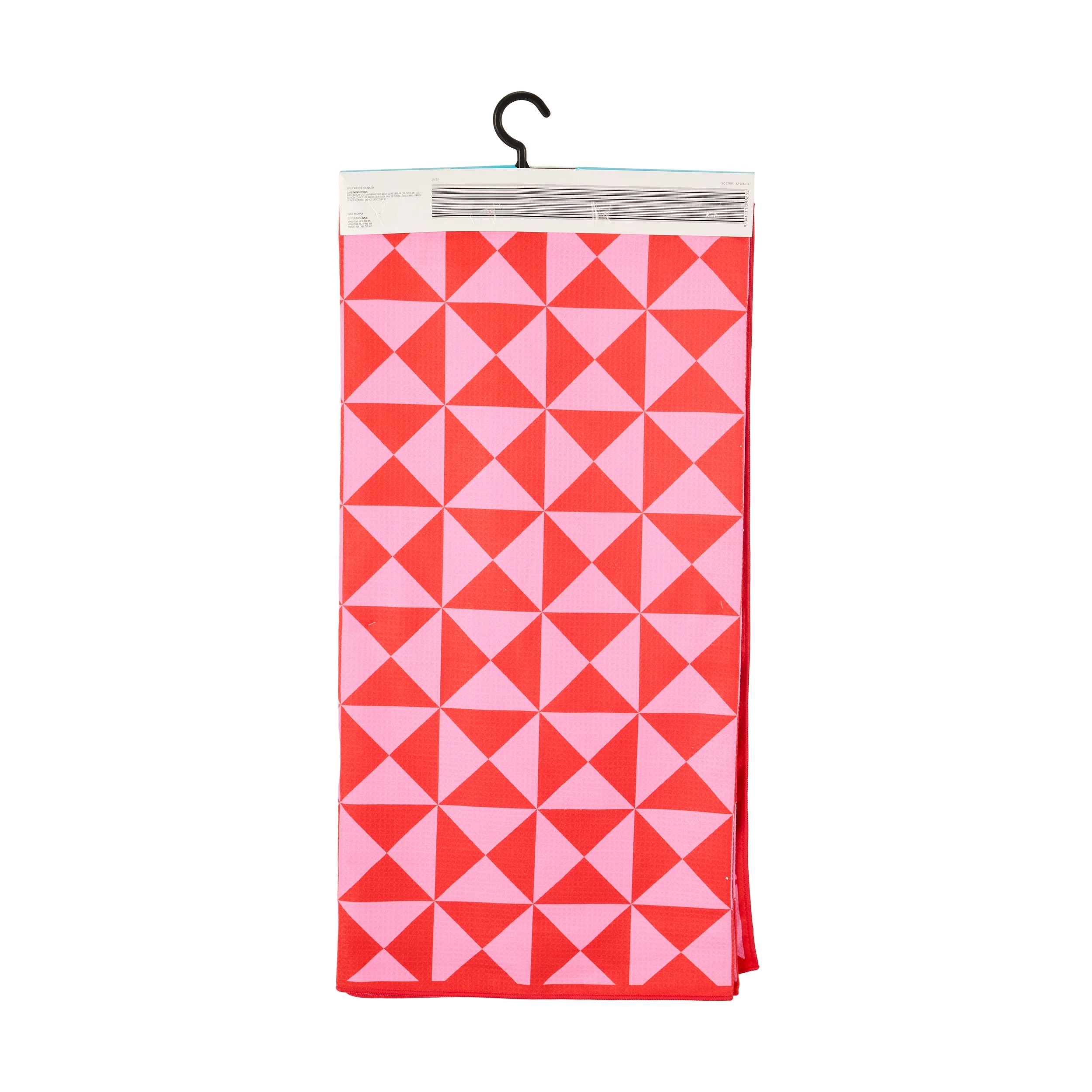 7 Geo Stripe Sand Free Beach Blanket - Red, 7 of 7