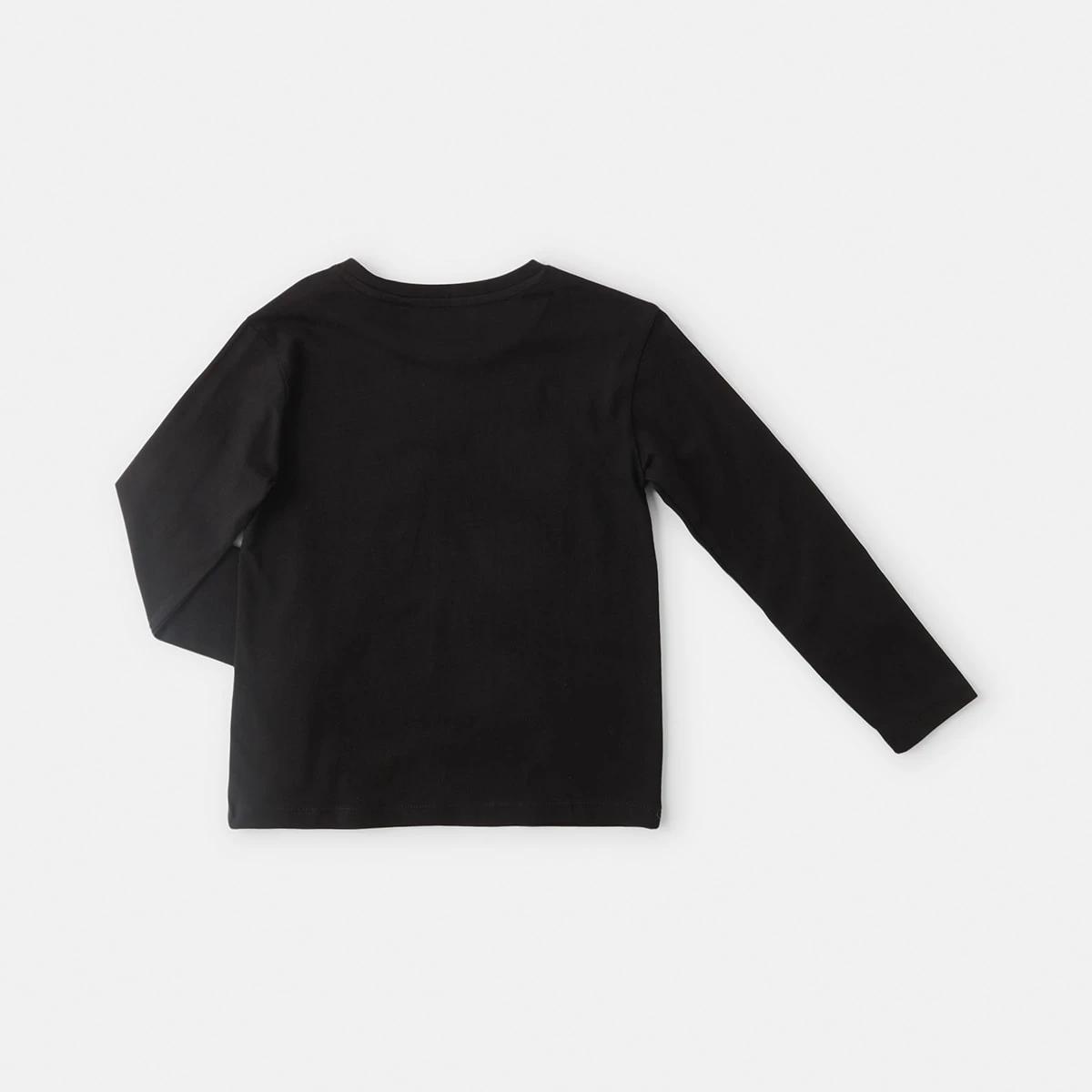 8 Long Sleeve Print T-shirt Black Dino, 8 of 8