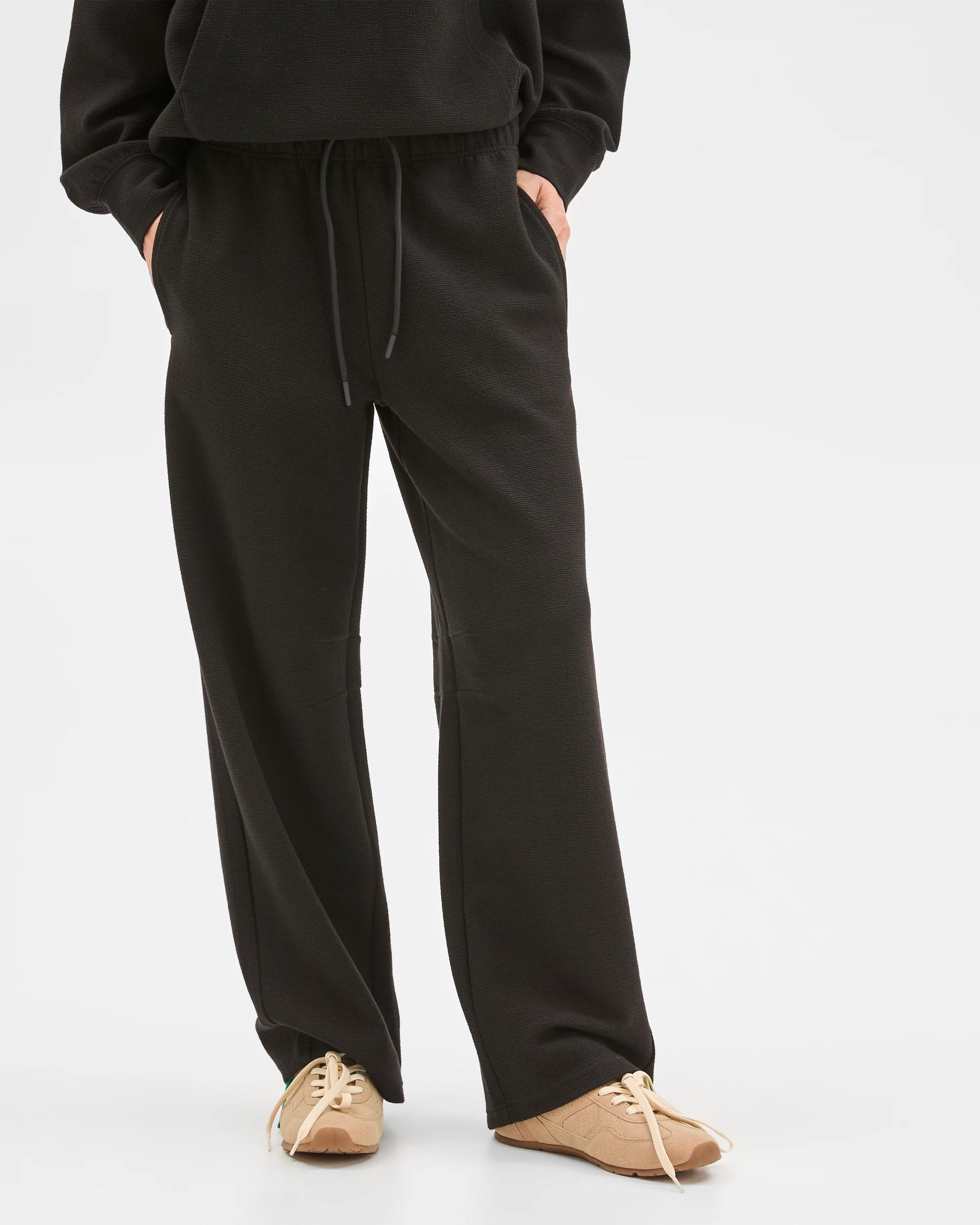 3 Target Active Active Australian Cotton Blend Crinkle Relaxed Pants BLACK, 3 of 6