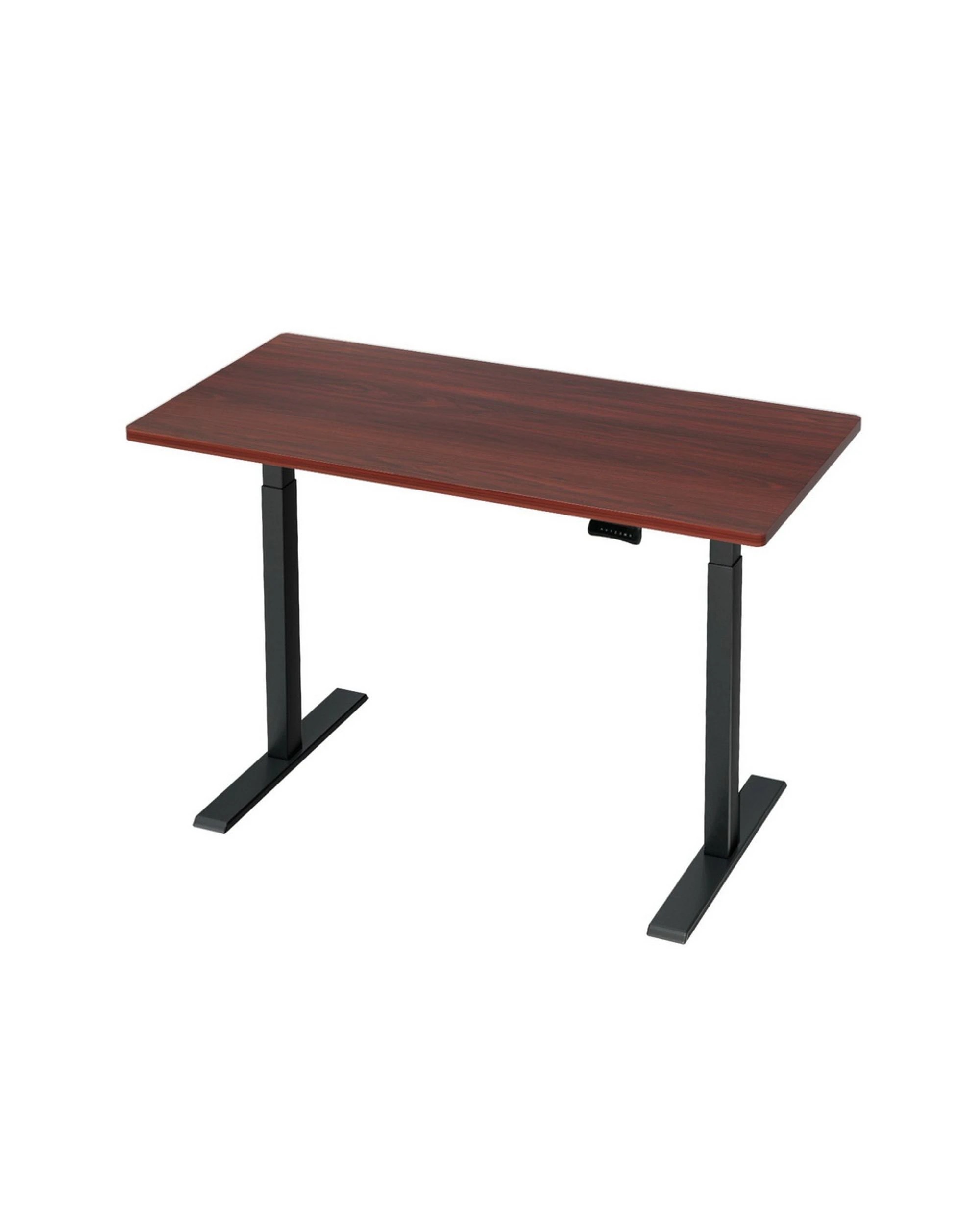 1 Artiss Standing Desk Motorised Dual Motor Walnut 120CM - Brown, 1 of 7