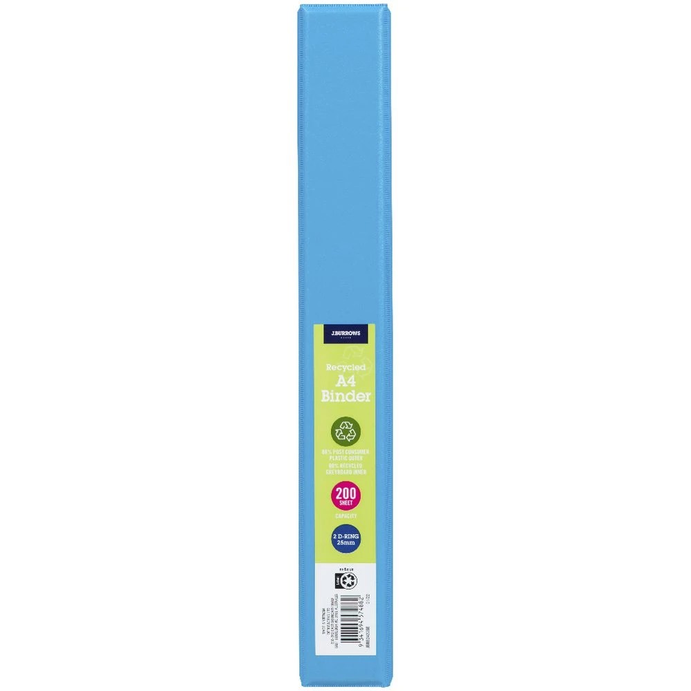 2 J.Burrows A4 Binder 2D 25mm Blue, 2 of 6