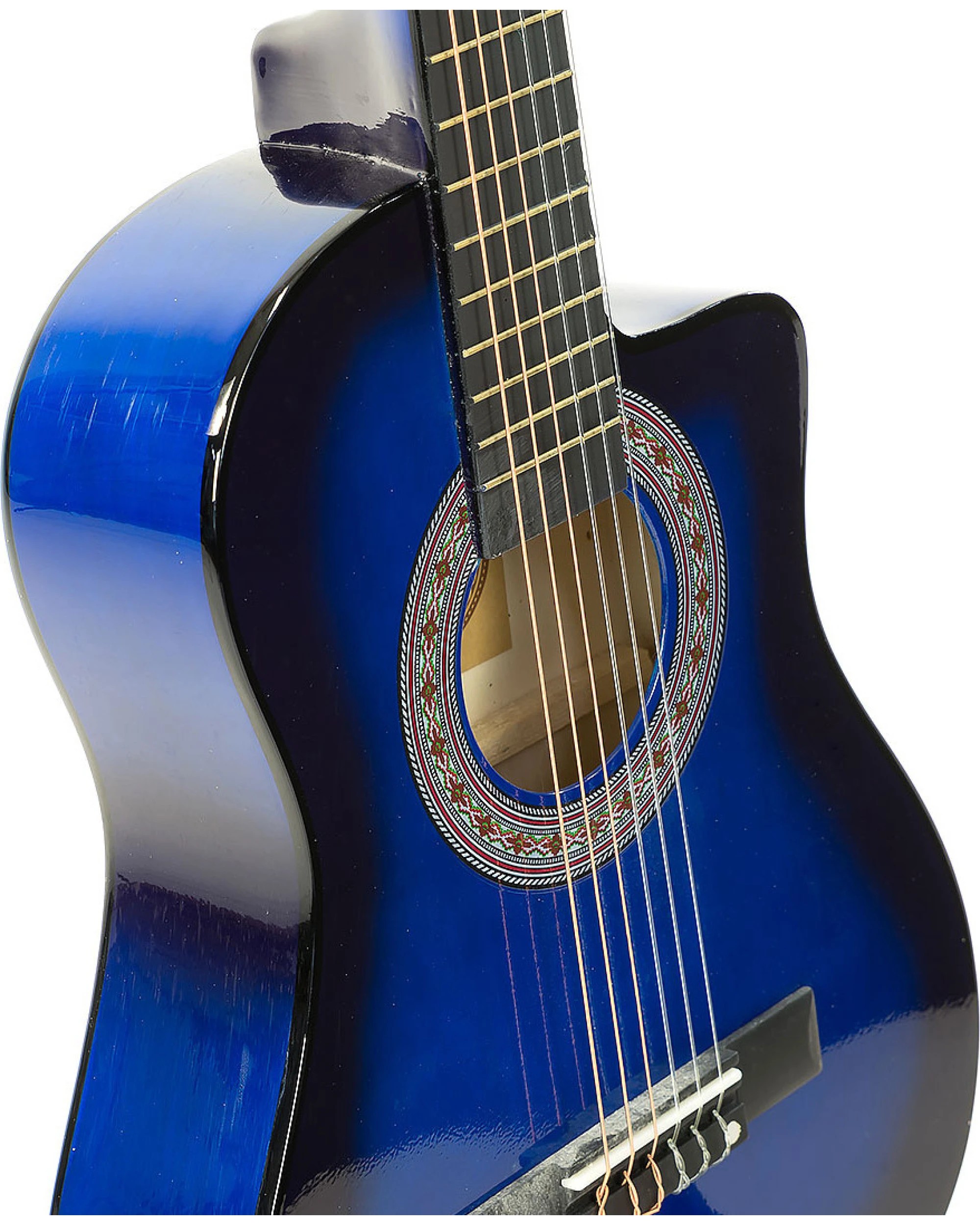 3 Karrera Childrens Acoustic Cutaway Wooden Strings Guitar Ideal Kids Gift Half Size Musical Instrument, 3 of 5