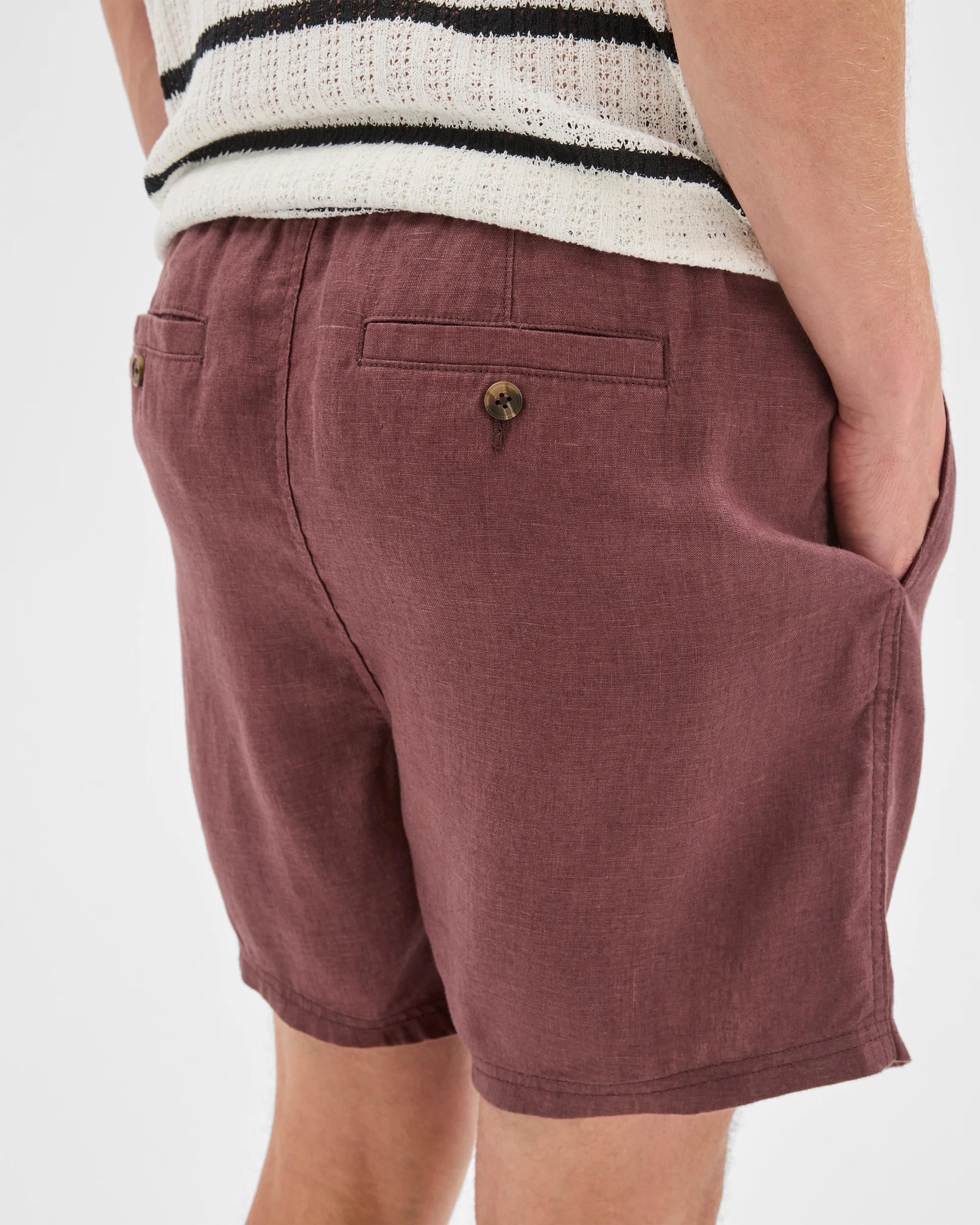 6 Target Man European Linen Shorts FUDGE, 6 of 6