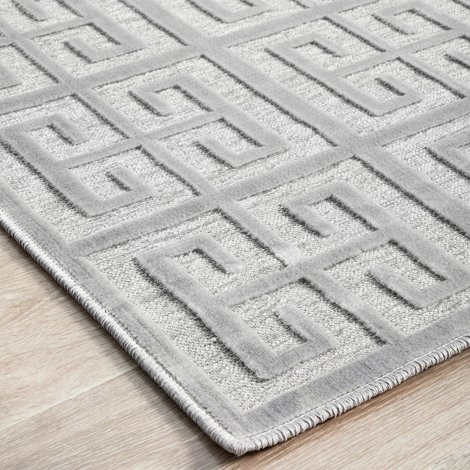 5 Common Ground Rugs Citadel Brenda 290x200cm - Large Floor Rug - Silver, 5 of 7
