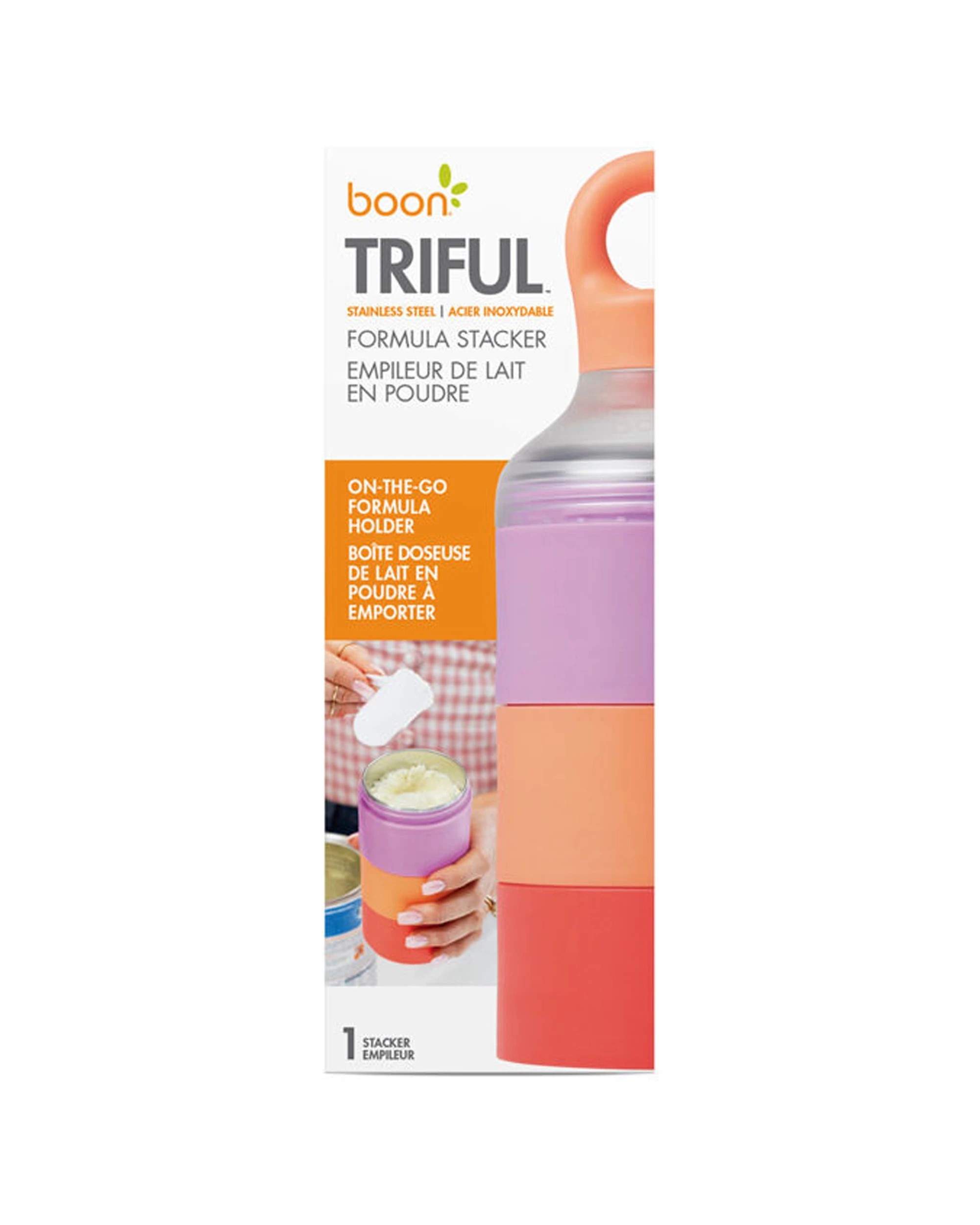 5 Boon Triful Stainless Steel Insulated Baby Formula Container 8oz 2PK - Multi, 5 of 8