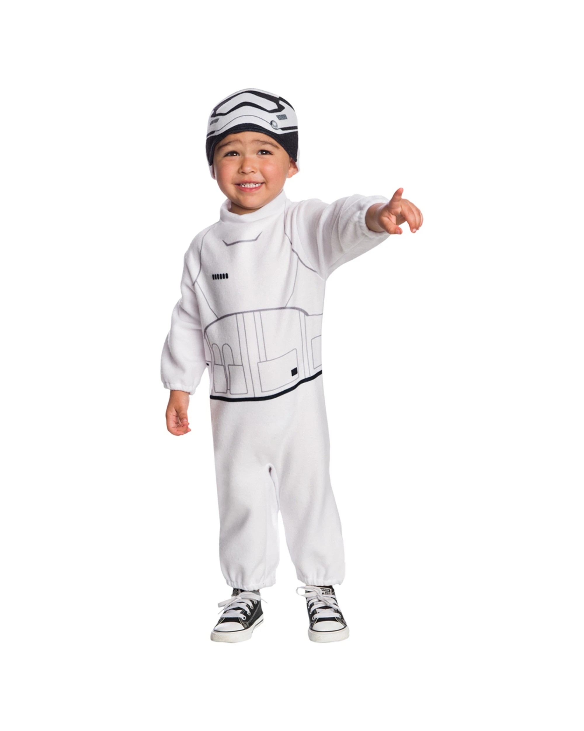 1 Star Wars Size Toddler Stormtrooper Costume With Headpiece - White, 1 of 3