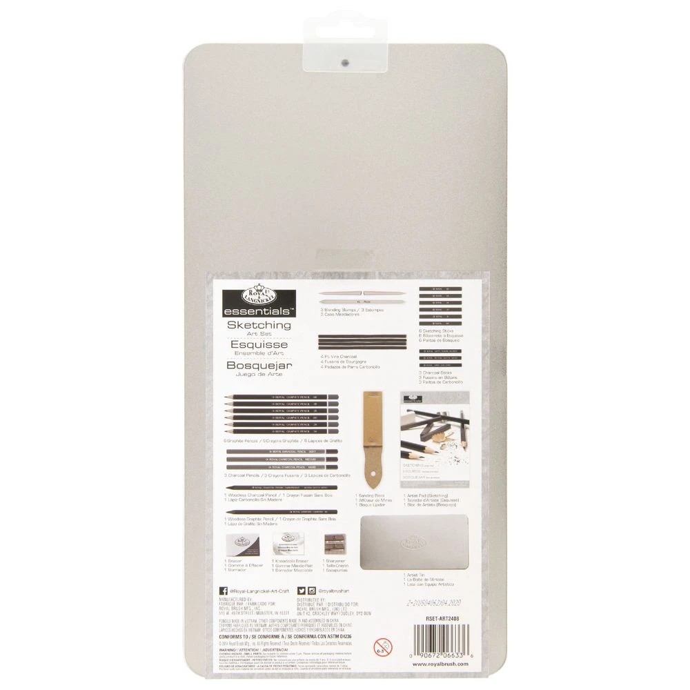 2 Royal & Langnickel Artist Tin Large Sketching Set 29 Pieces, 2 of 5