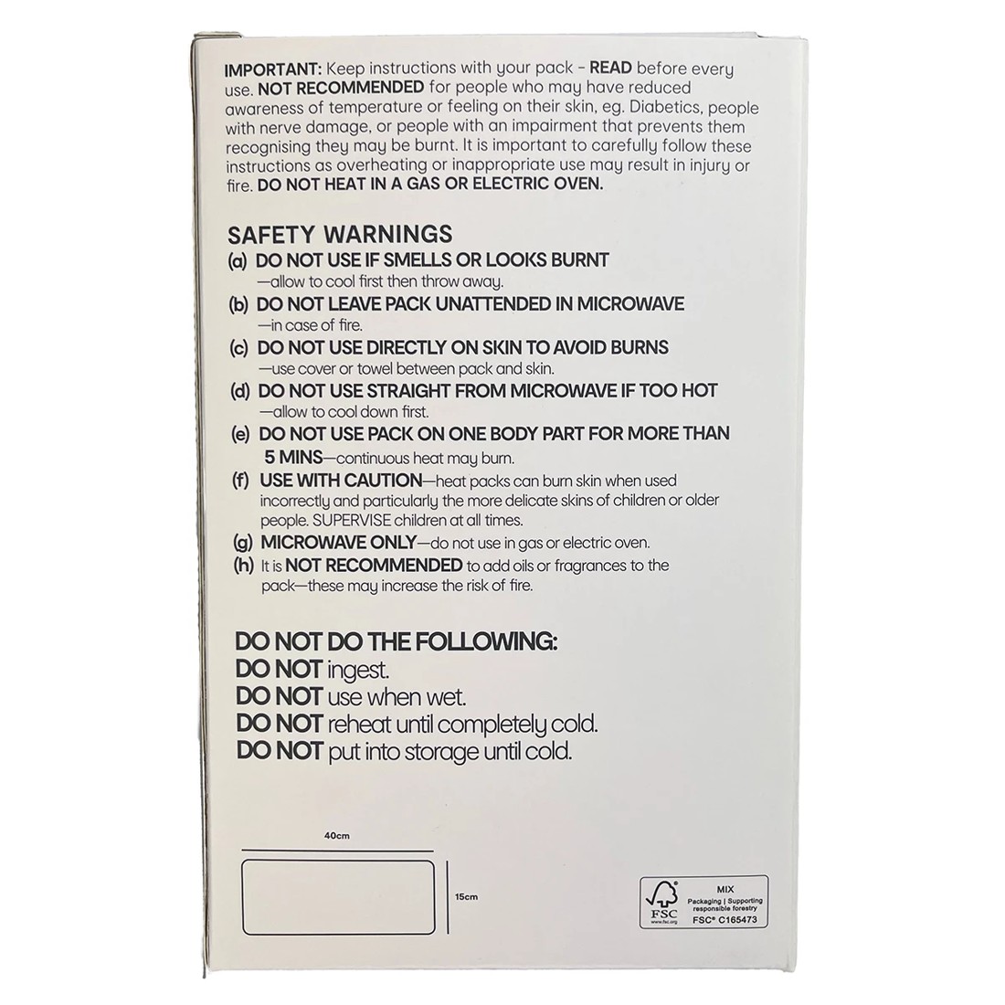 3 OXX Essentials Heat Pack Wheat Bag - Ice Blue, 3 of 4