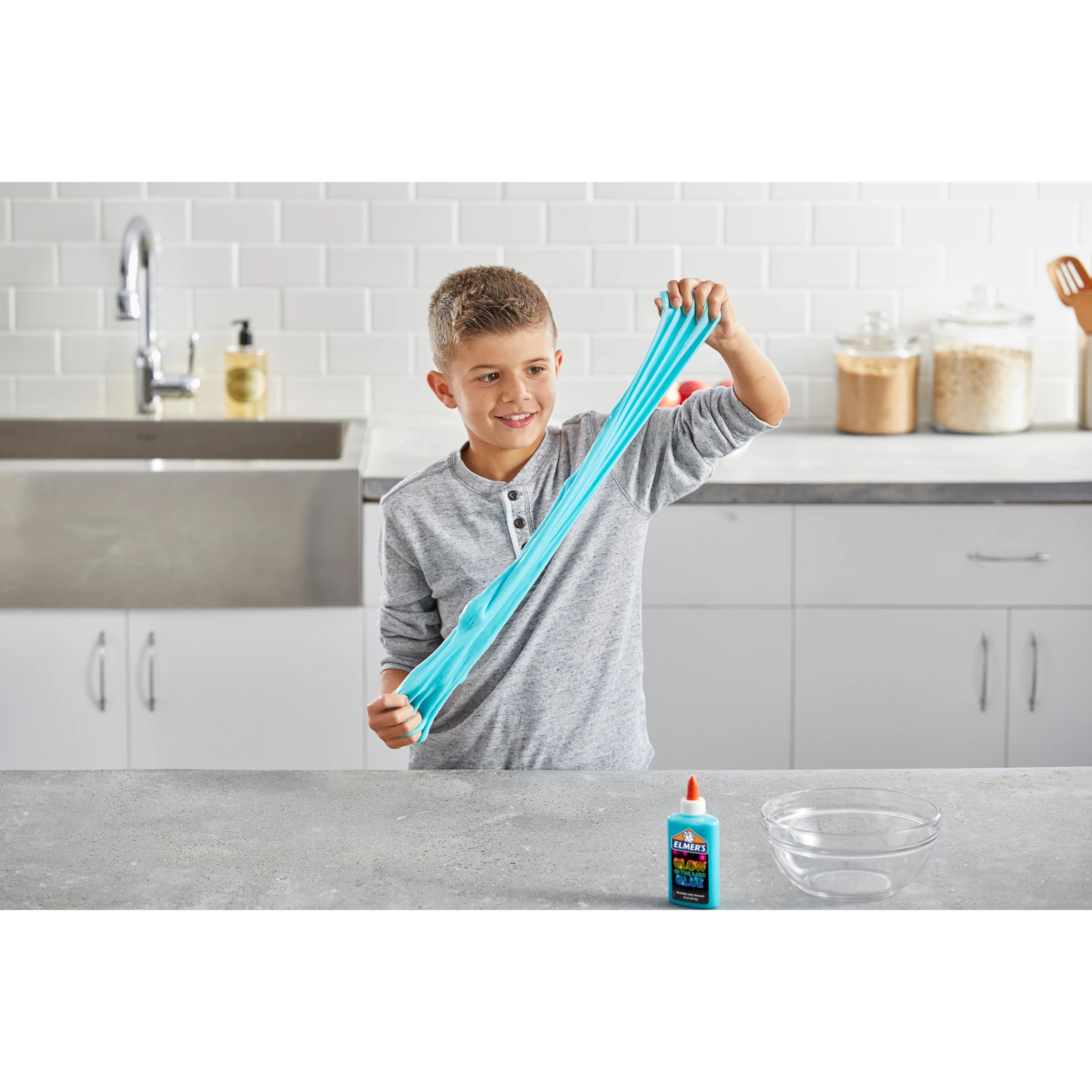 4 Elmer’s Glow-in-the-Dark Glue - Blue, 4 of 5