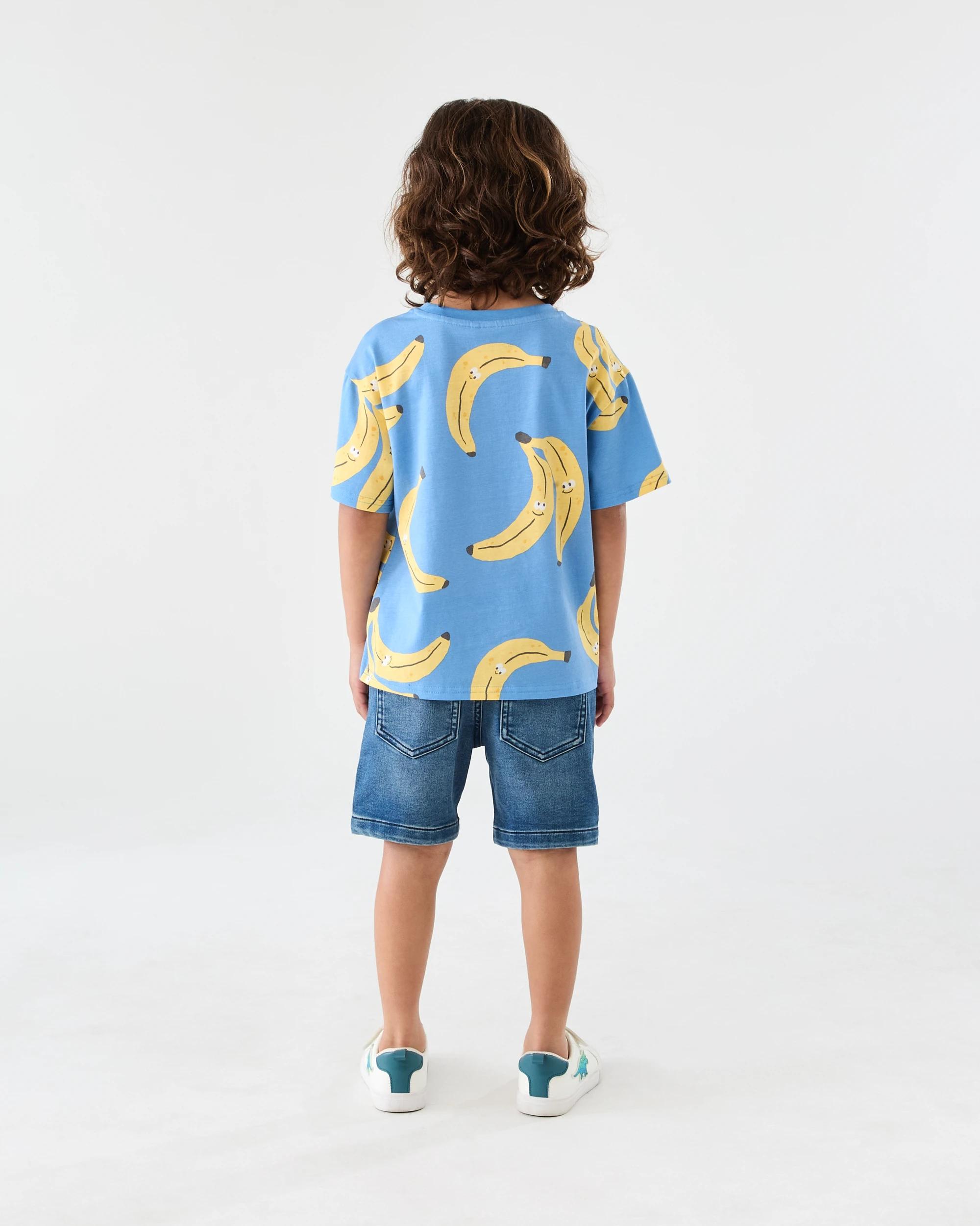 6 All Over Print T-shirt Blu Fruit, 6 of 6