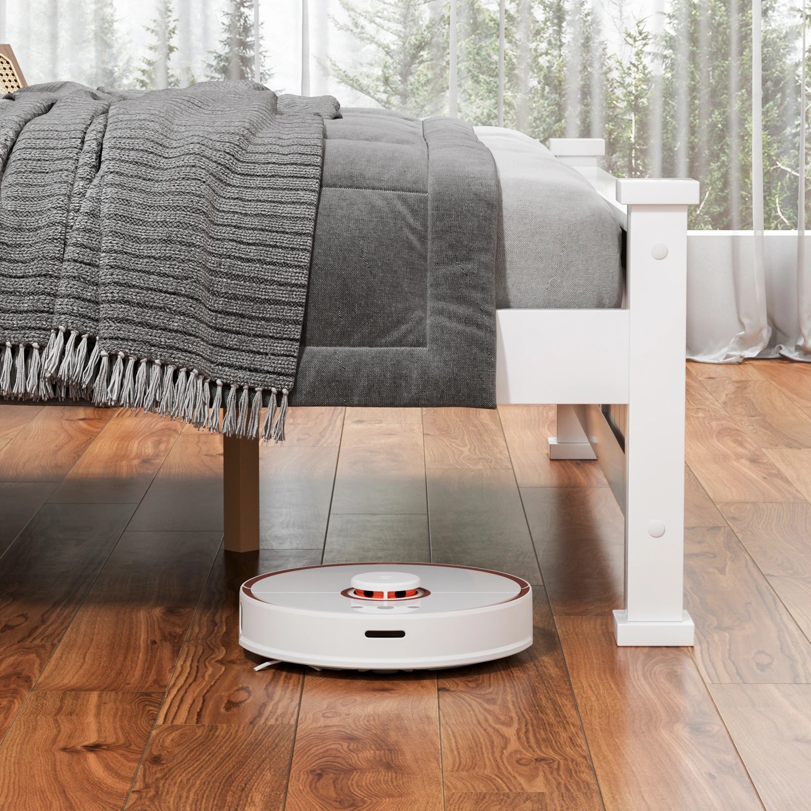 6 Alfordson Bed Frame Wooden Timber Double Size Mattress Base Platform Arne - White, 6 of 10