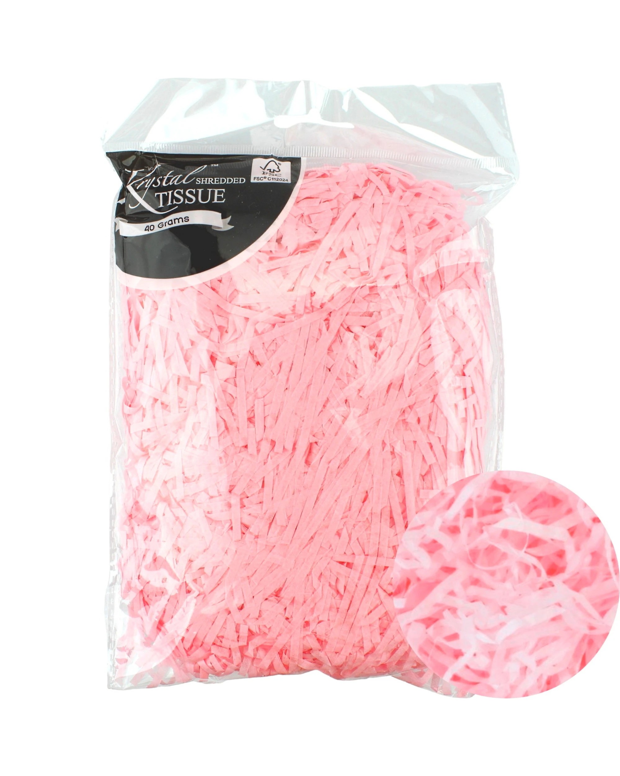 1 Artwrap Light Shredded Tissue Paper 40g Bag - Pink, 1 of 1
