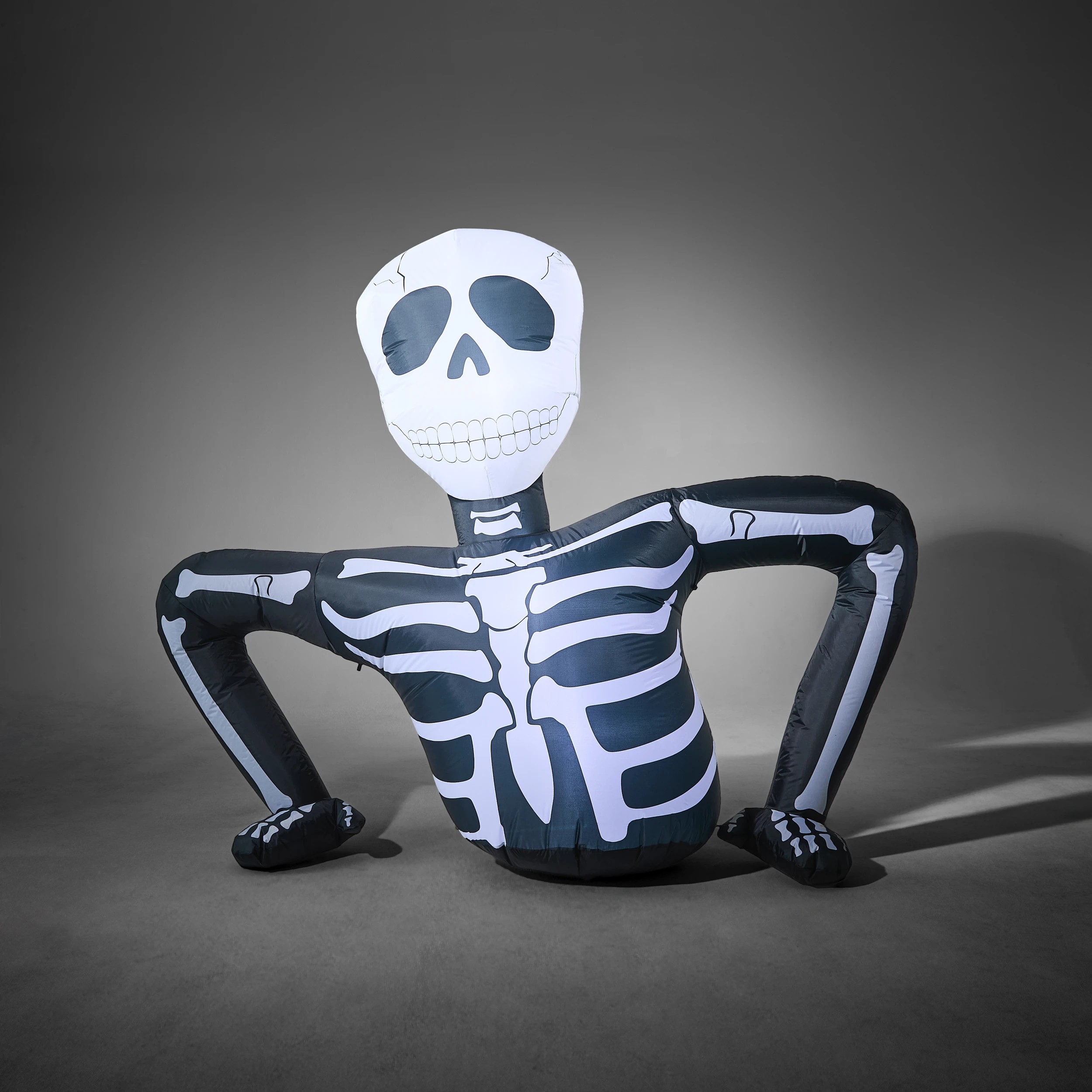 1 Low Voltage LED Light Up Inflatable Skeleton, 1 of 9