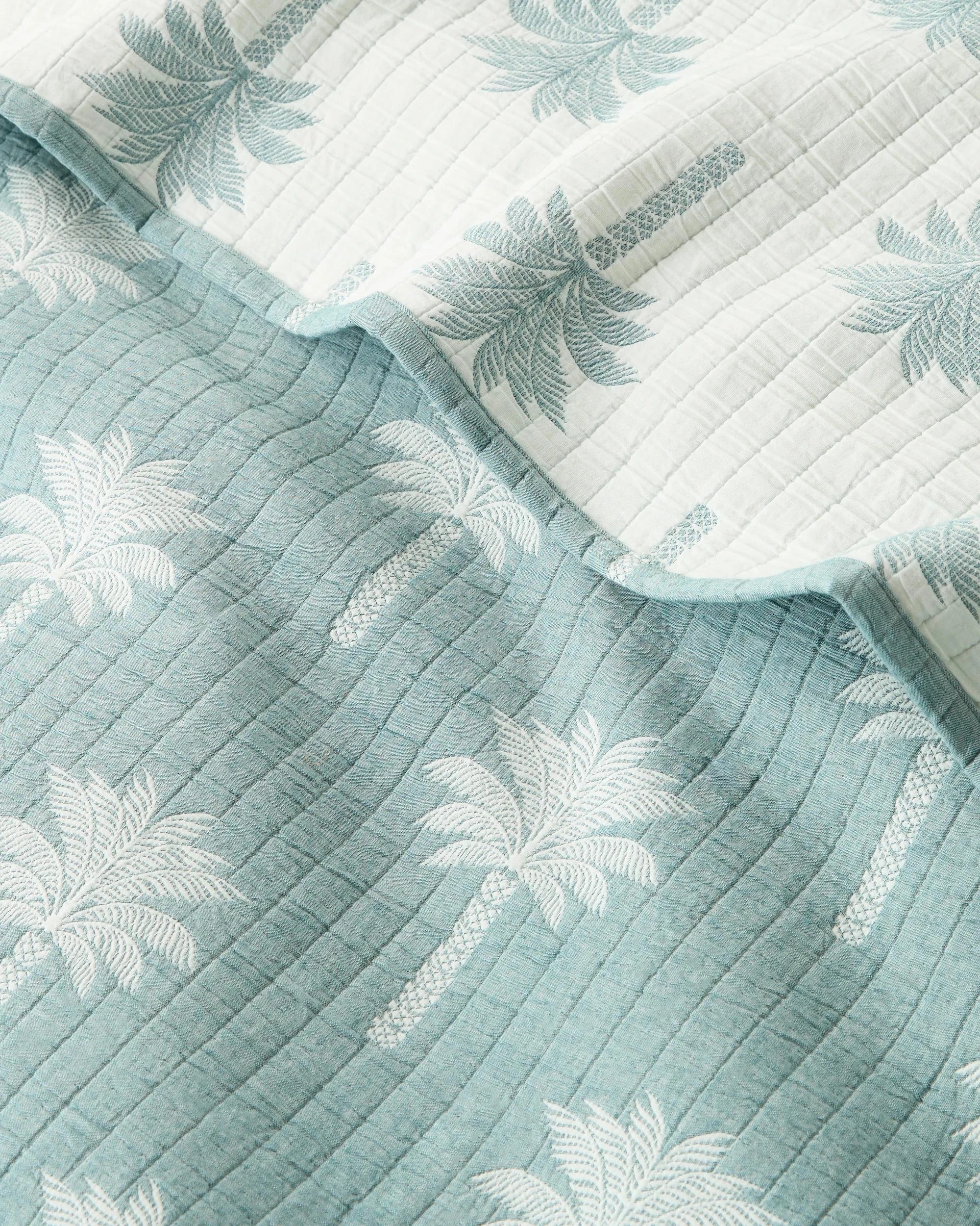 3 Target Asher Palm Coverlet Set - Super King Bed - Green, 3 of 3