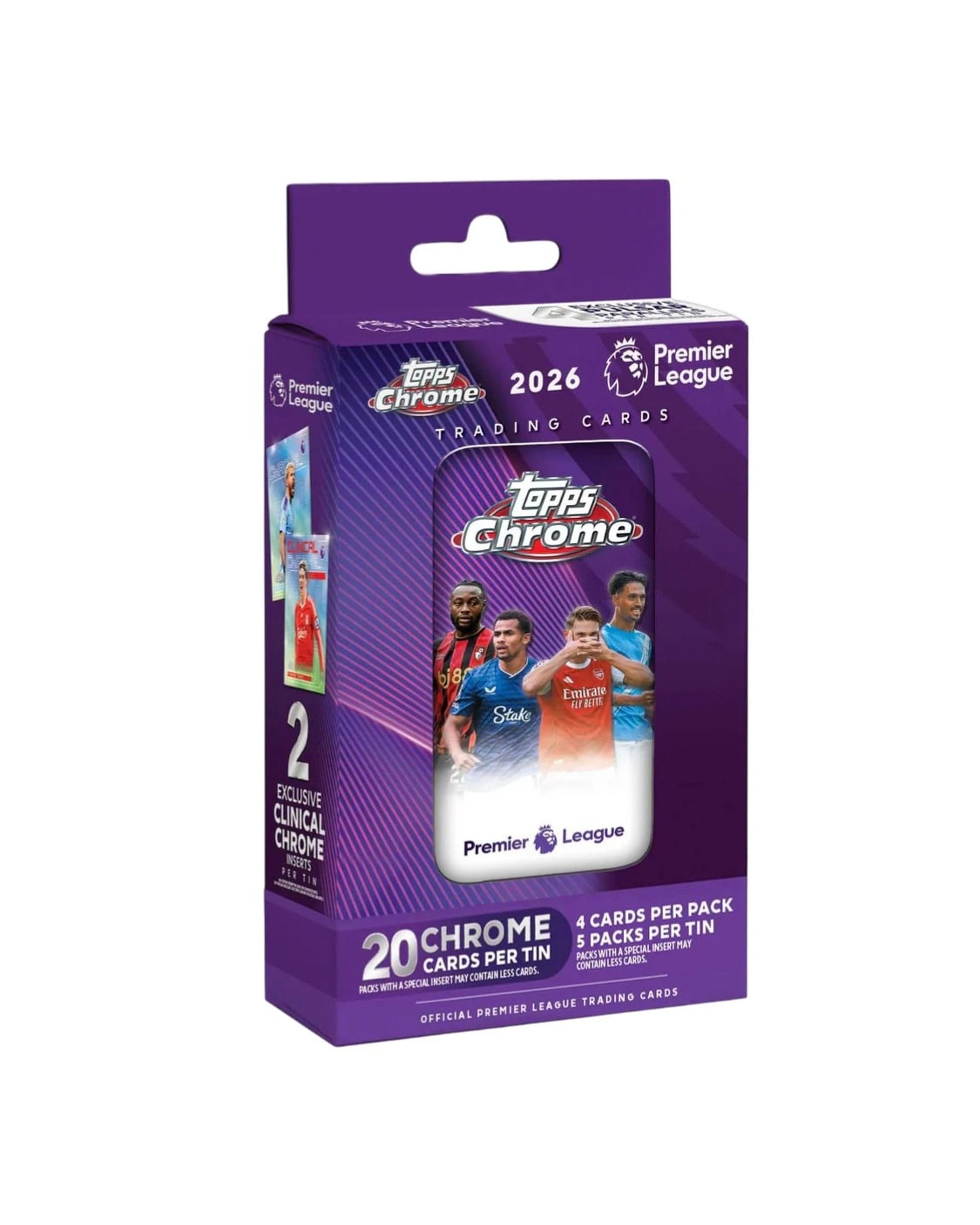 1 Topps 2026 Chrome Premier League Soccer Tin, 1 of 9