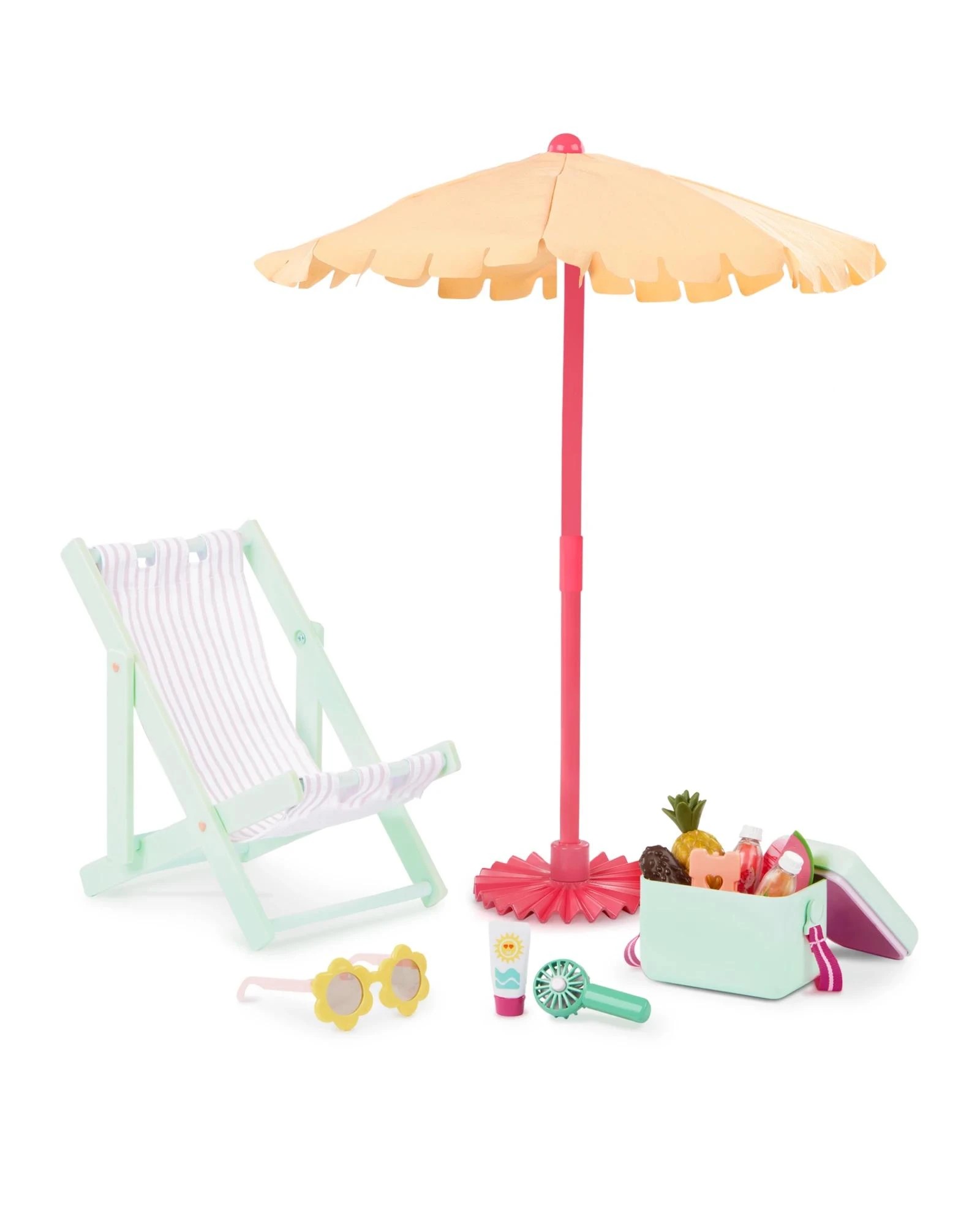 2 Our Generation Sunny & Cool Patio Set 18-inch Doll Outdoor Furniture & Accessories - Multi, 2 of 6