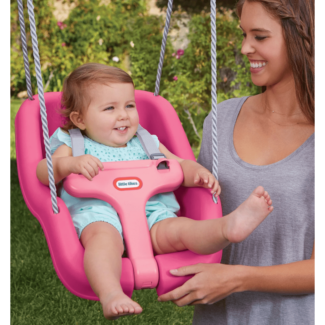 1 Little Tikes 2-in-1 Snug and Secure Swing - - Pink, 1 of 6