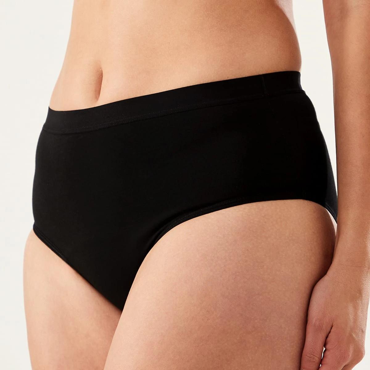 4 2 Pack Boyleg Period Briefs - Heavy and Moderate Flow Black, 4 of 7