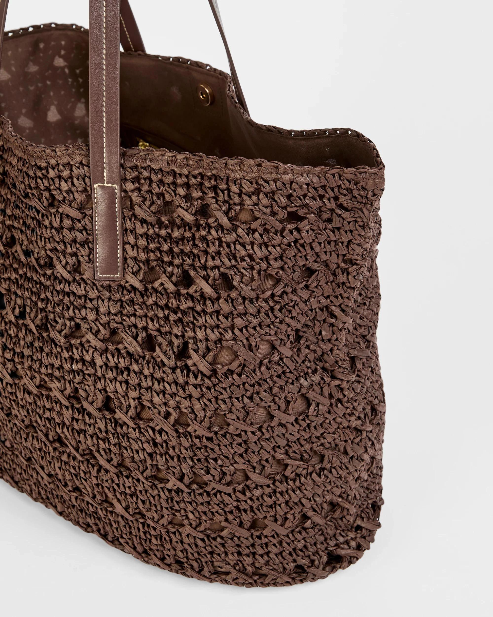 2 Target Crochet Market Tote Bag CHOCOLATE, 2 of 3