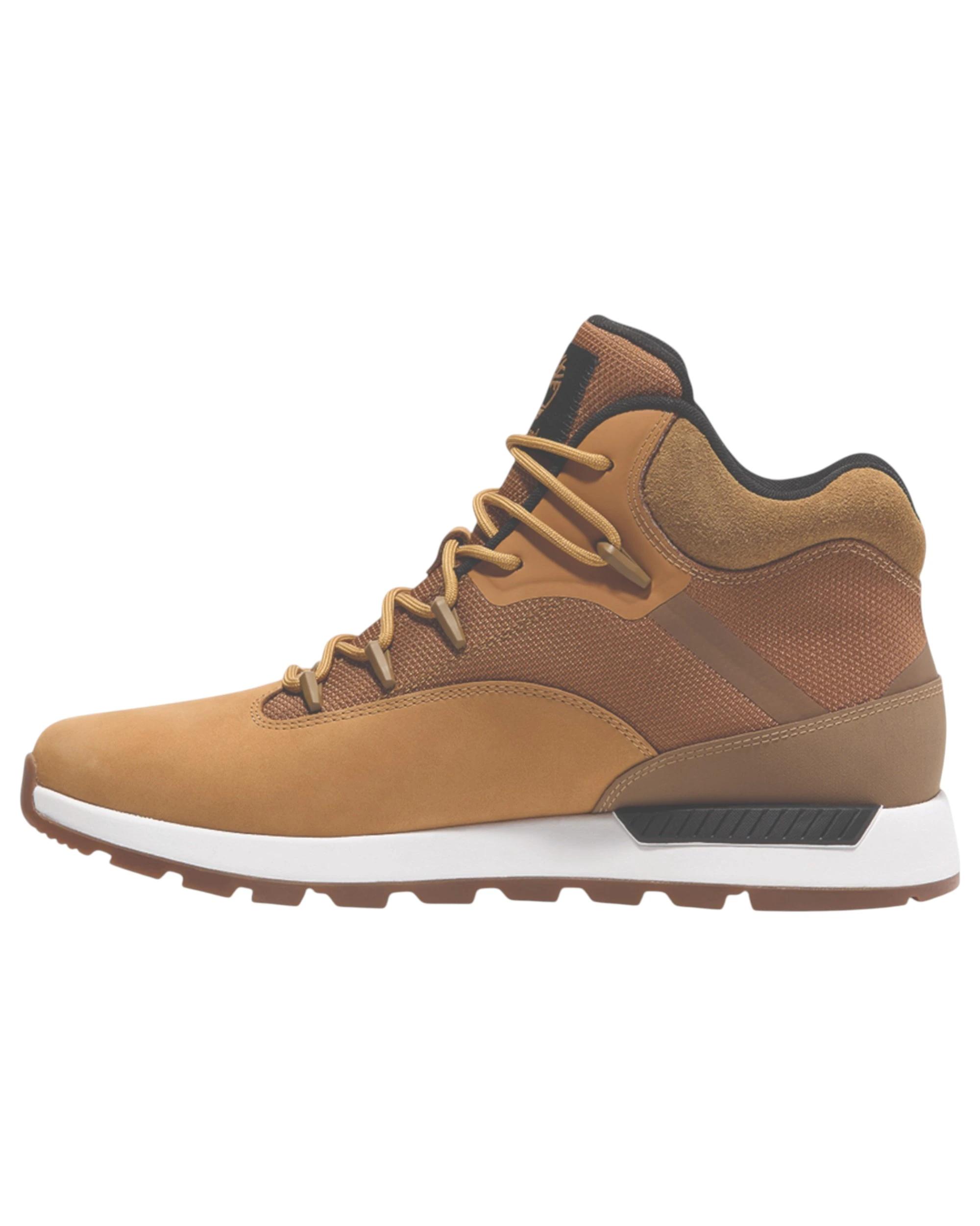 3 Timberland Mens Sprint Trekker Mid Lace-Up Sneakers Brown Shoes BROWN, 3 of 8
