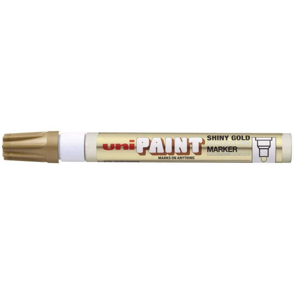 2 Uni PX-20 Paint Marker Shiny Gold, 2 of 3