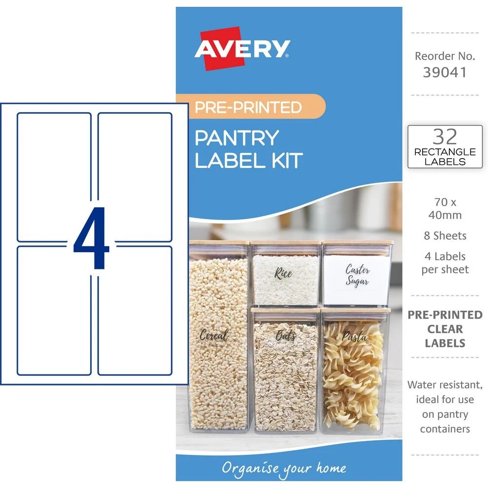 2 Avery 4UP Pantry Label Starter Kit 8 Sheets, 2 of 4