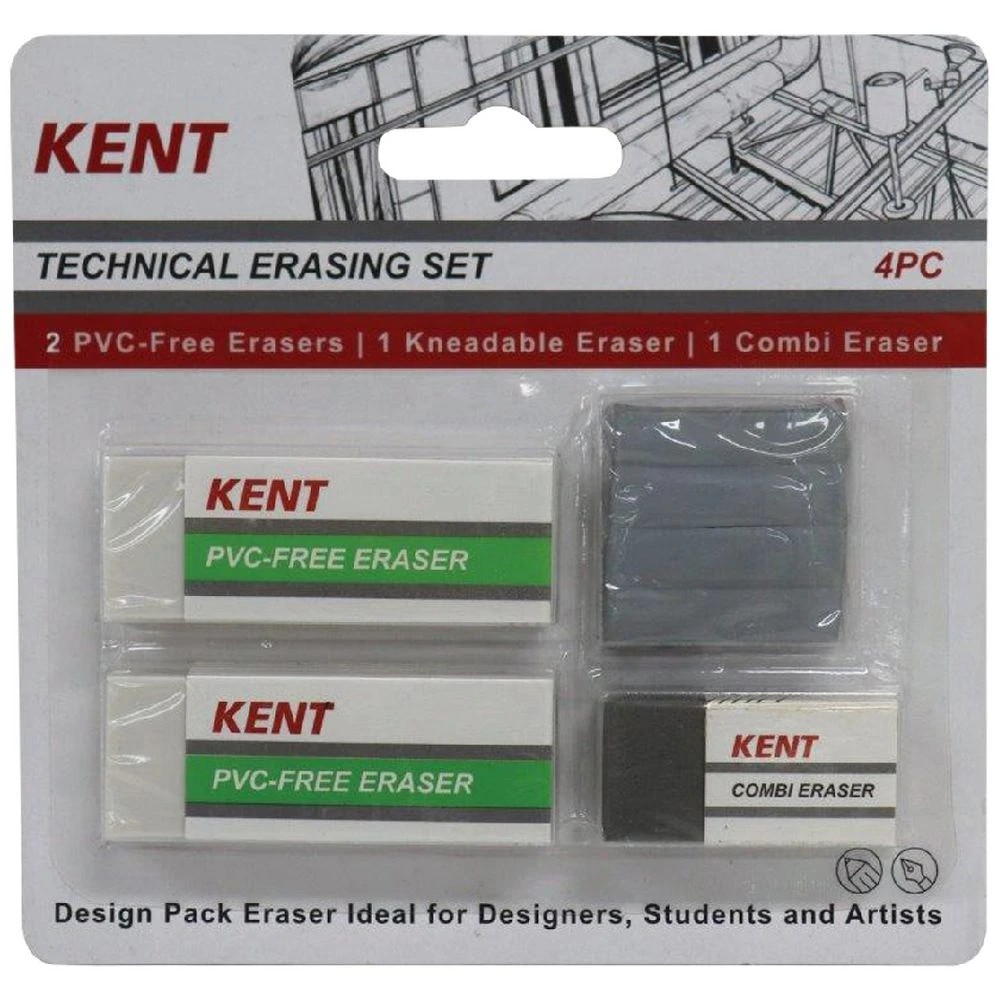 1 Kent Technical Eraser 4 Pack, 1 of 1