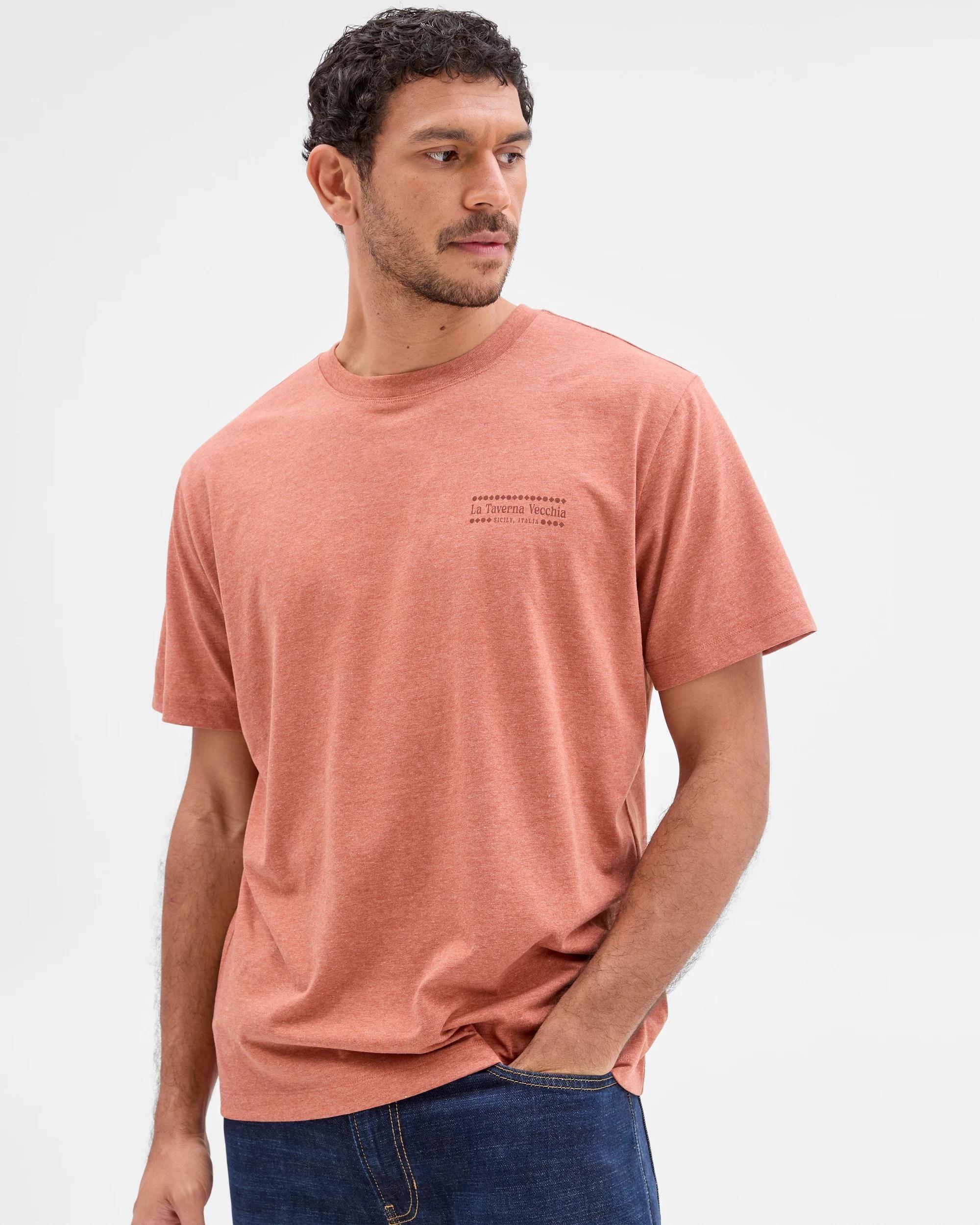 1 Target Short Sleeve Print T-Shirt RED TAVERN, 1 of 6