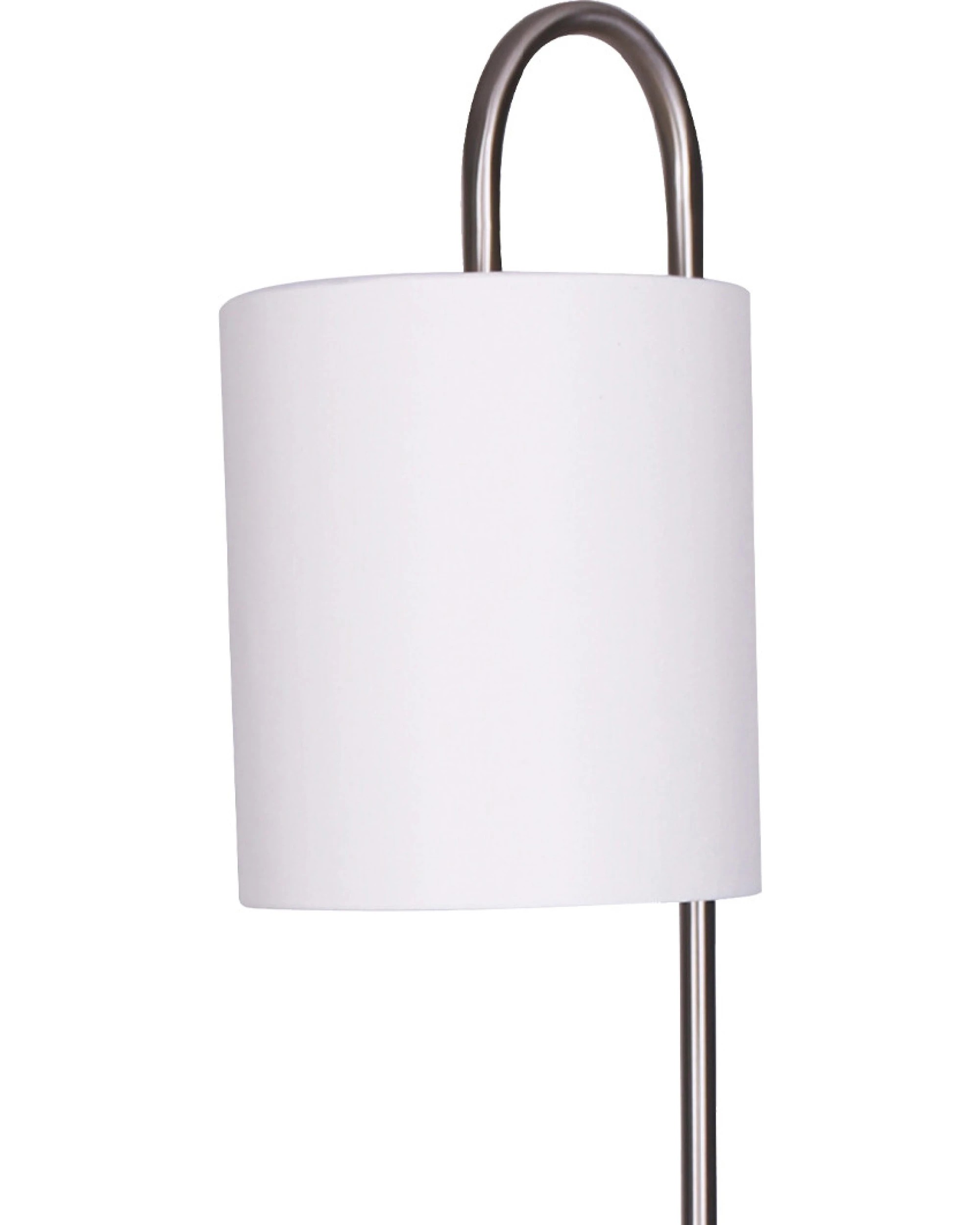 1 Sarantino Metal Floor Lamp with Glass Shelves, 1 of 8