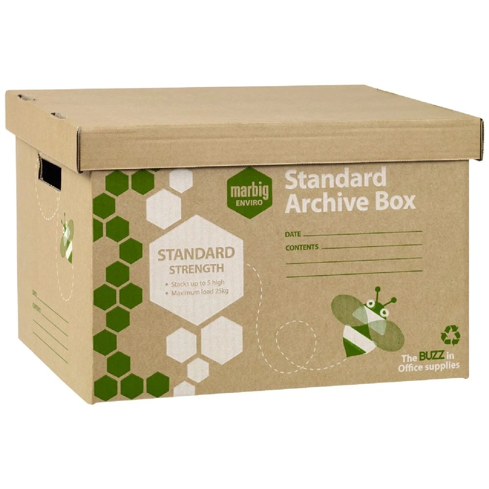 1 Marbig Enviro Standard Archive Box 10 Pack, 1 of 2