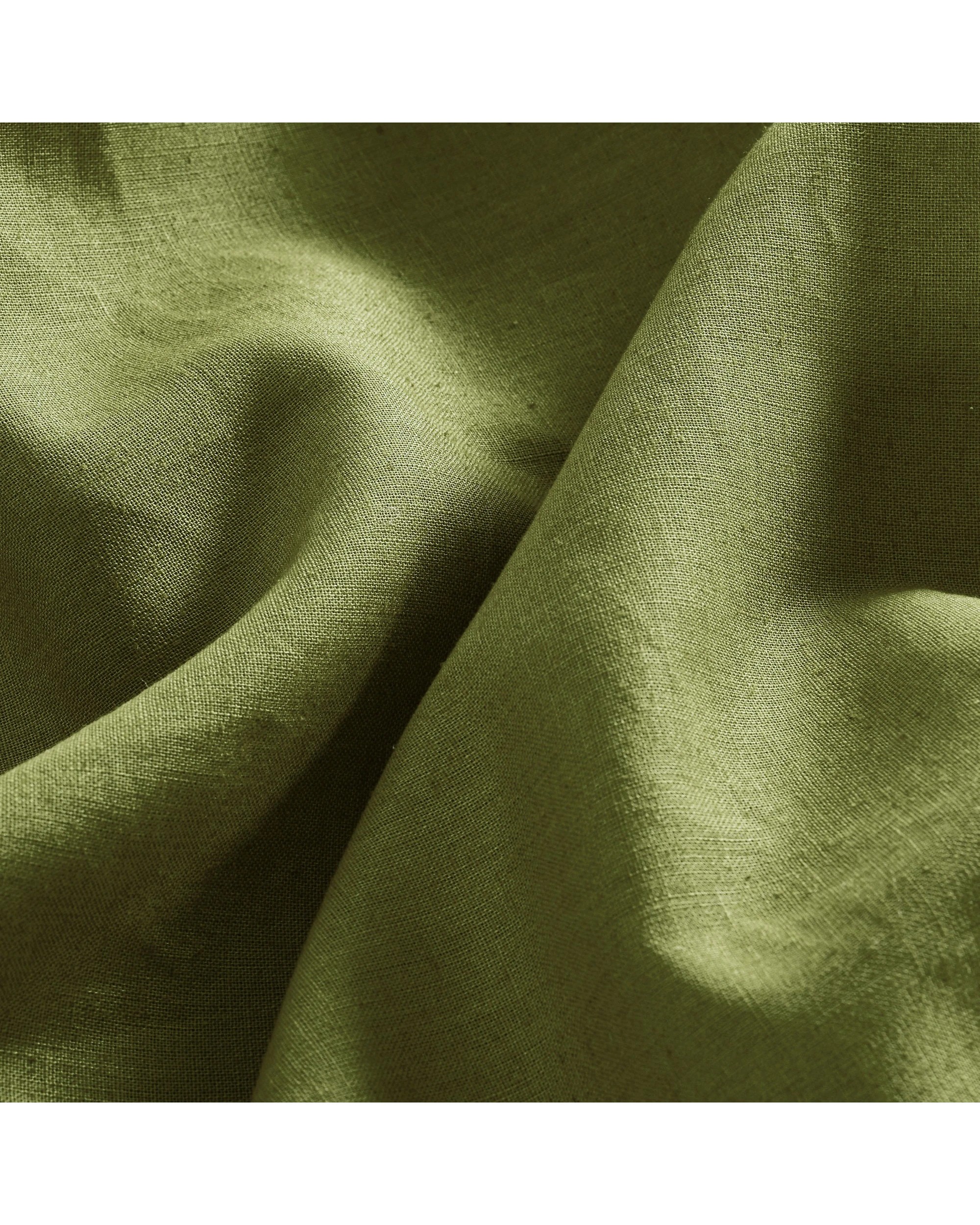 4 Dreamaker Linen Cotton Valance - Queen Bed - Olive, 4 of 7