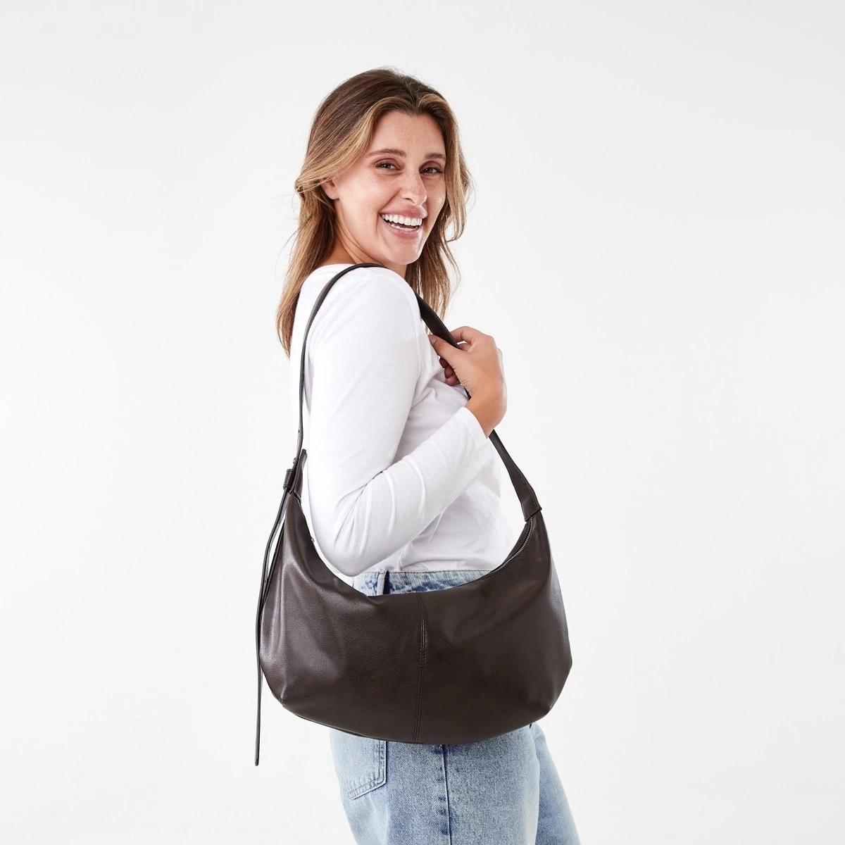 5 Crescent Crossbody Bag Choc Plum, 5 of 5