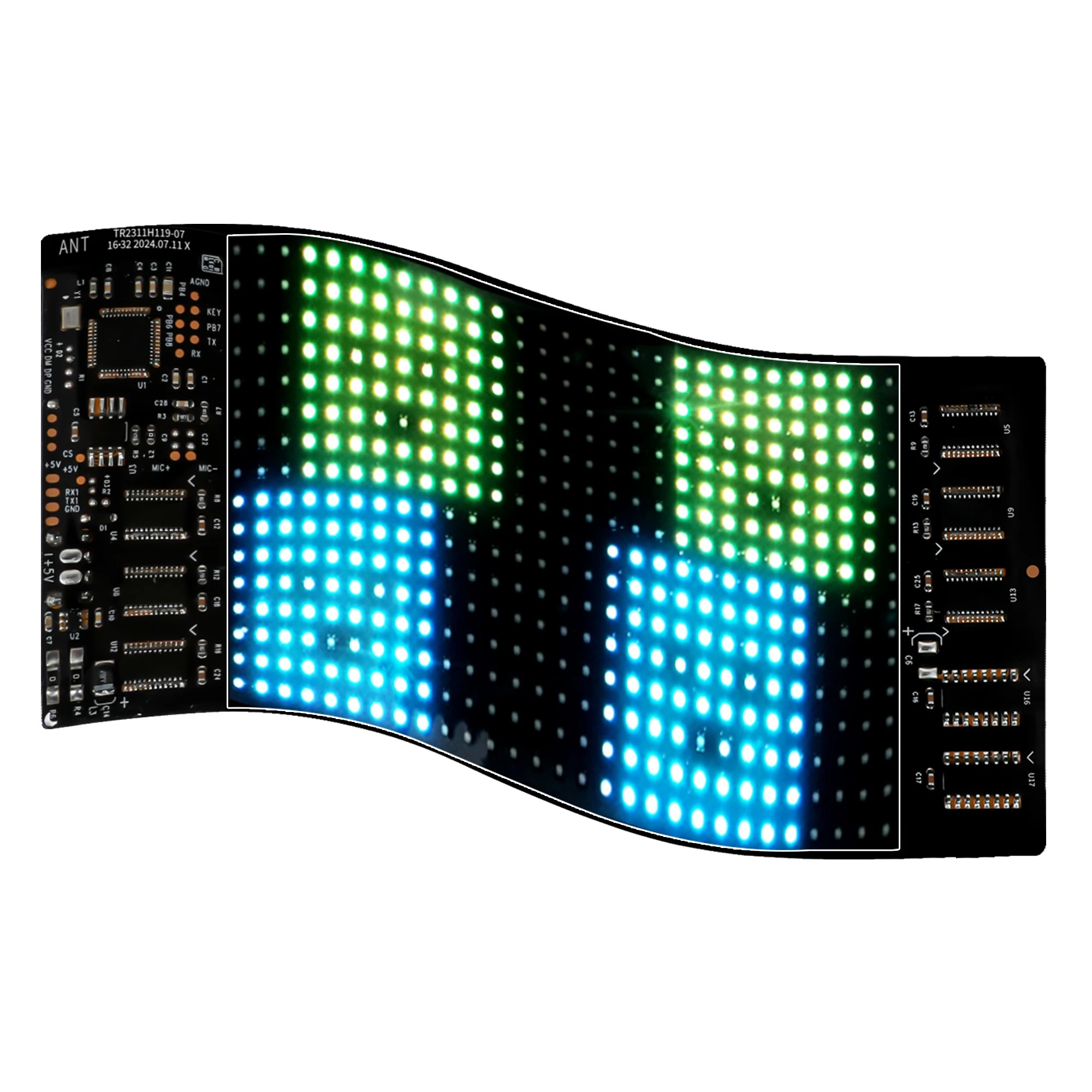 1 Emitto Programmable LED Sign 70x173mm Matrix Panel Foldable Message Display, 1 of 5