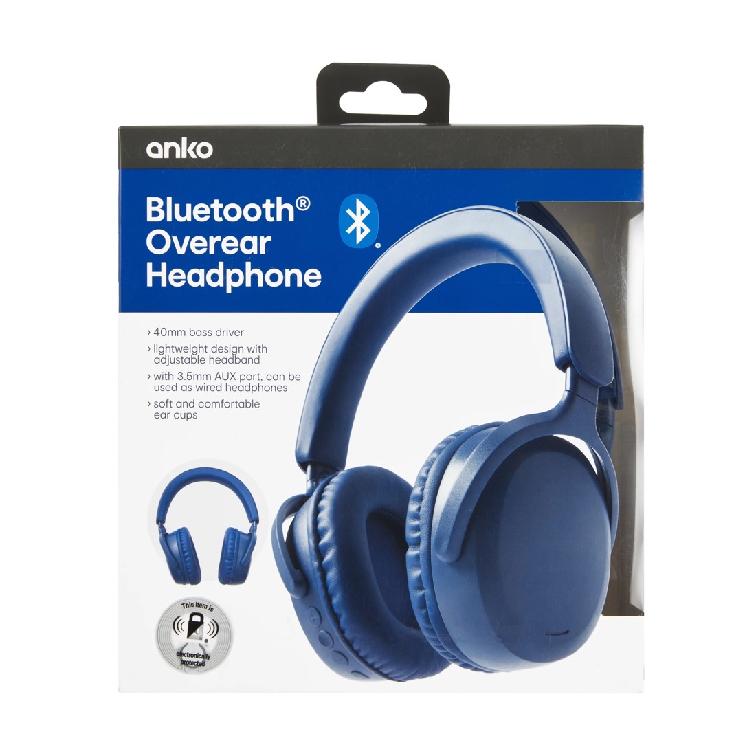 8 Bluetooth Overear Headphones - Blue, 8 of 8