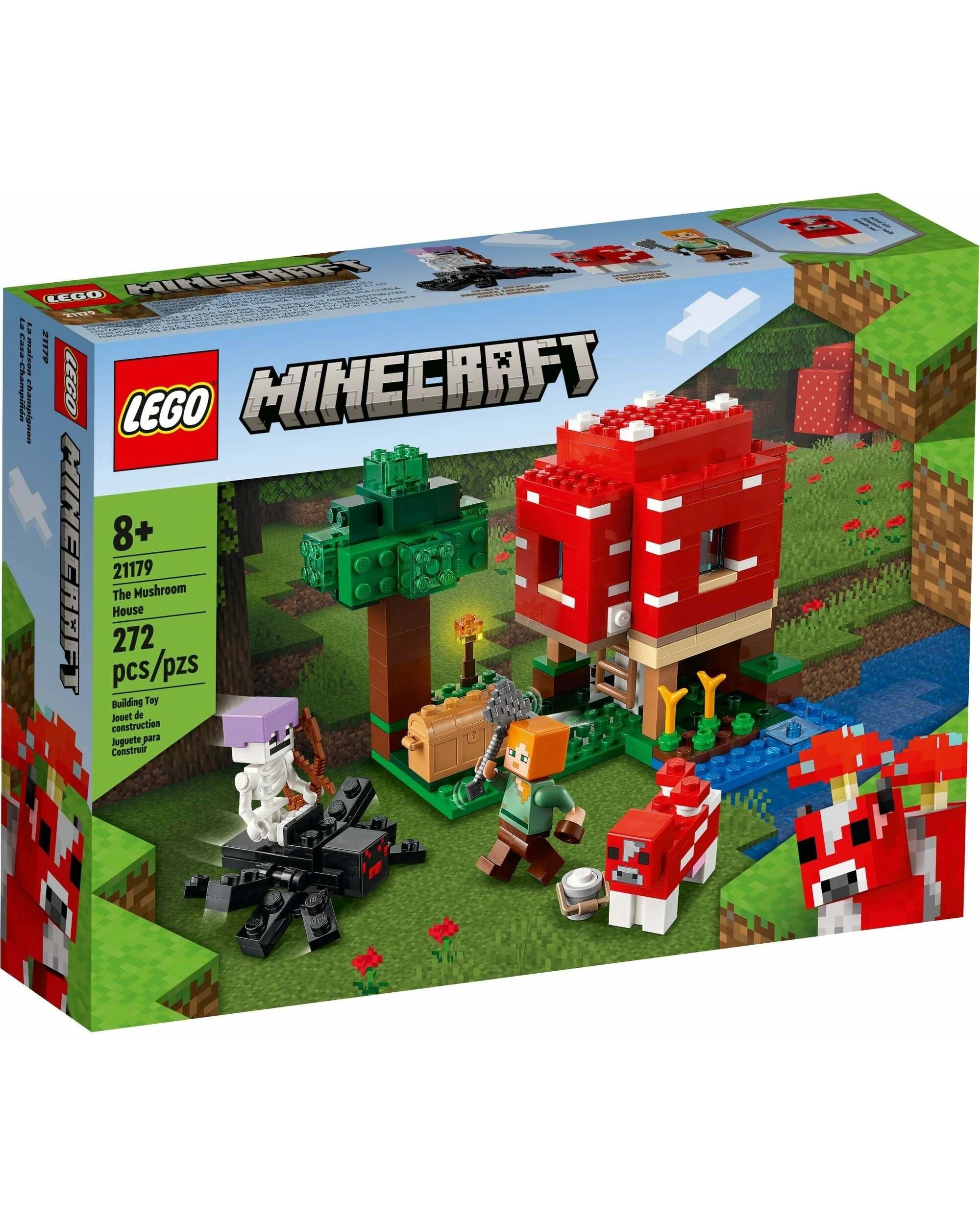 1 LEGO 21179 Minecraft(TM) The Mushroom House, 1 of 5