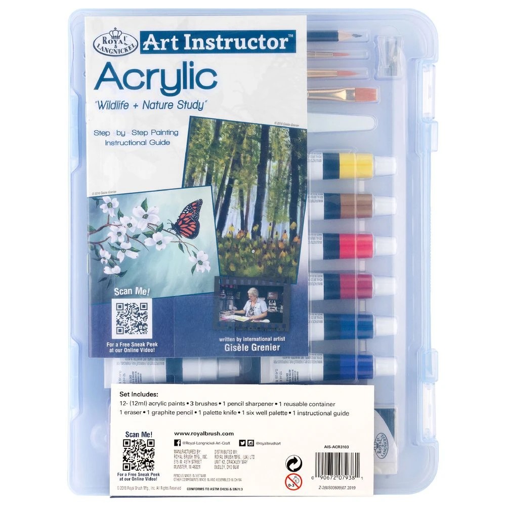 2 Royal & Langnickel Art Instructor Set Acrylic 22 Pieces, 2 of 6
