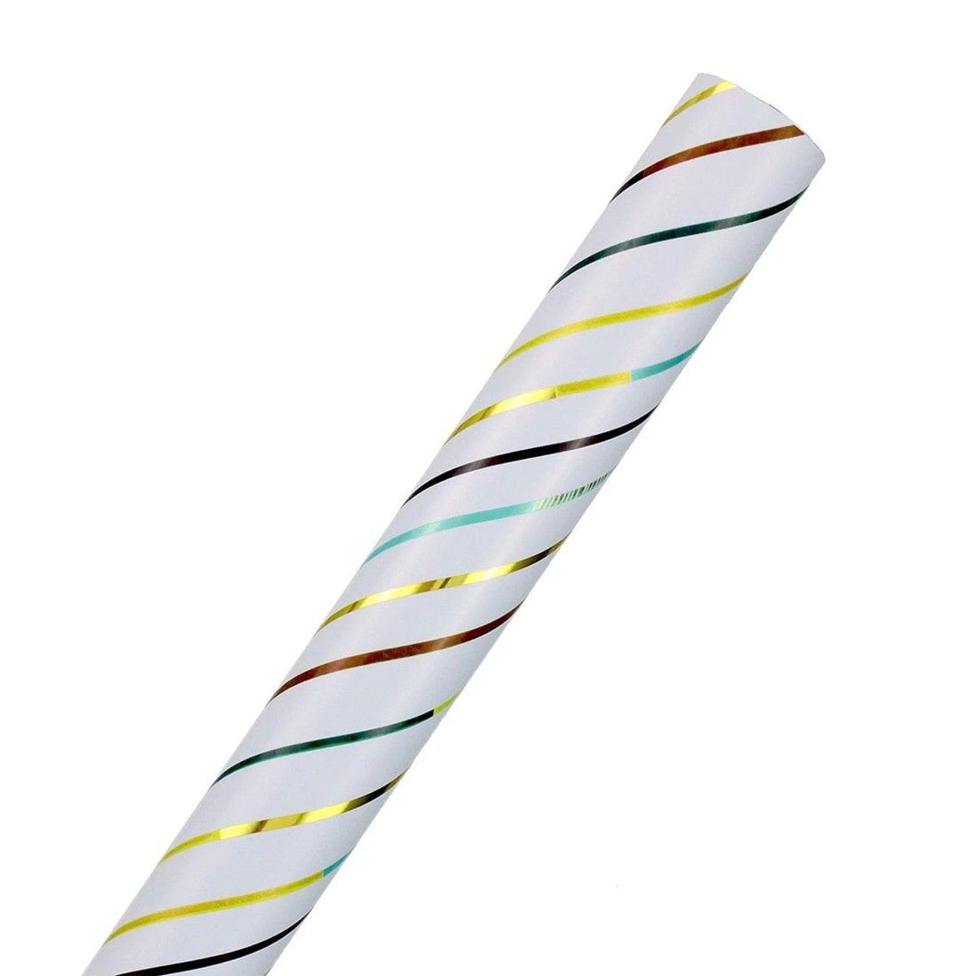 2 Hallmark Luxury Foil Gift Wrap Roll - Mixed Stripes, 2 of 3