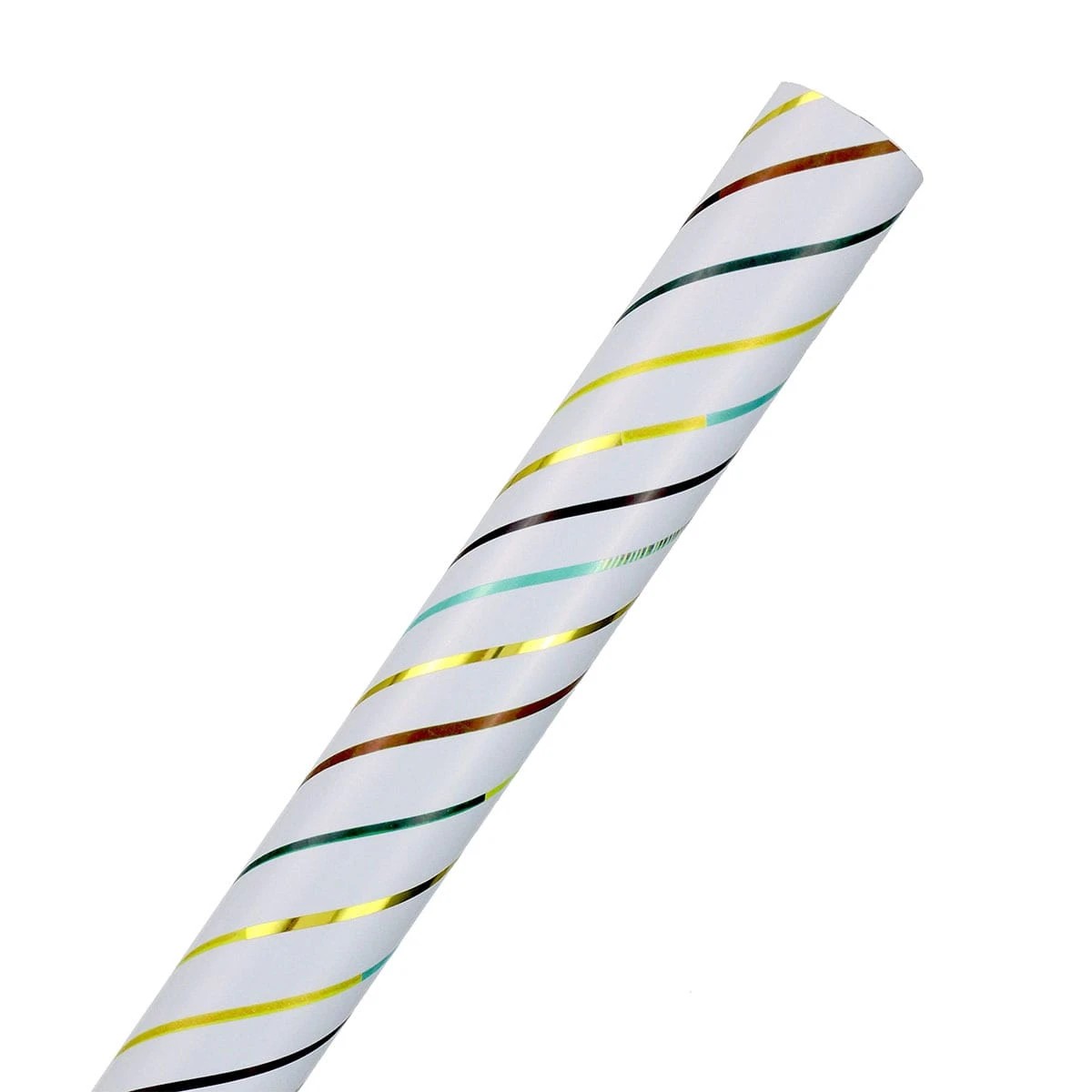 2 Hallmark Luxury Foil Gift Wrap Roll - Mixed Stripes, 2 of 3