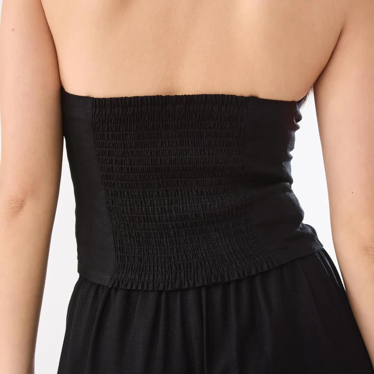 10 Linen Blend Beaded Top BLACK, 10 of 10