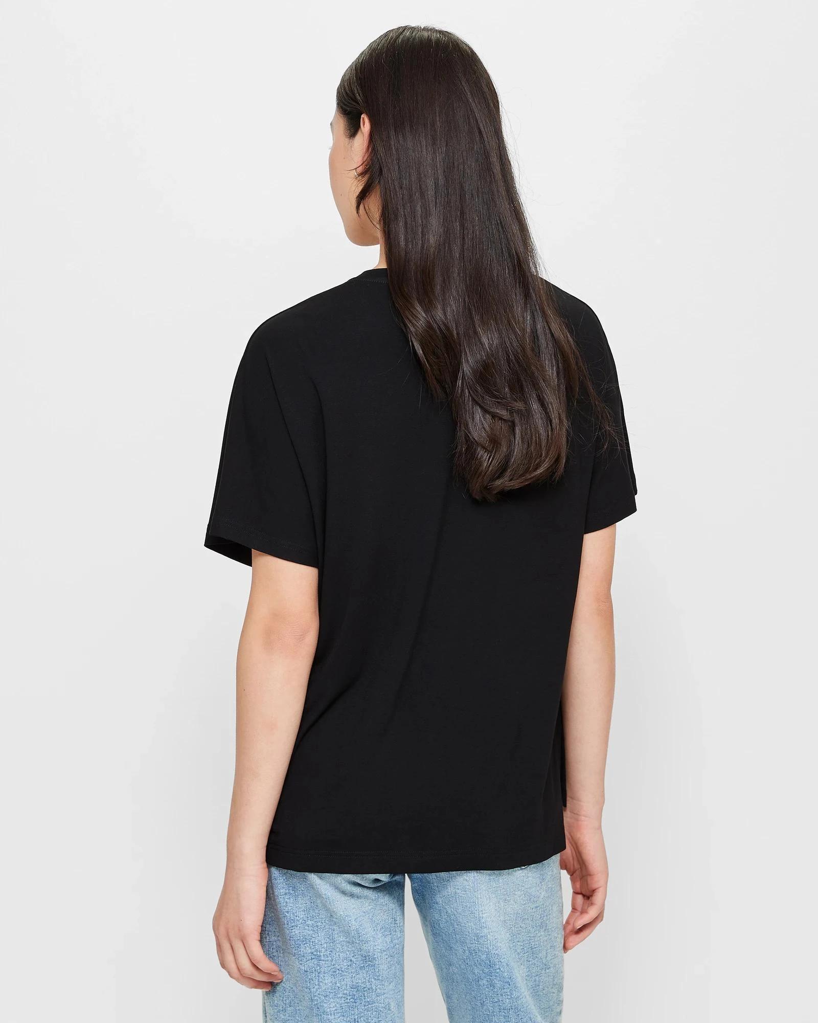 5 Target Slouchy Crew T-Shirt BLACK, 5 of 10