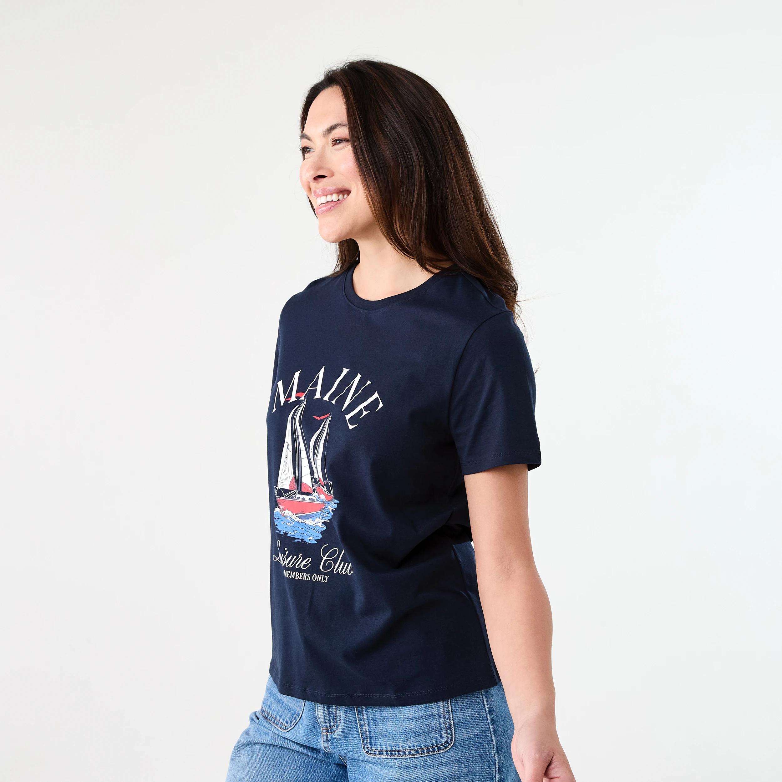 2 Short Sleeve Printed T-shirt Maine, 2 of 5