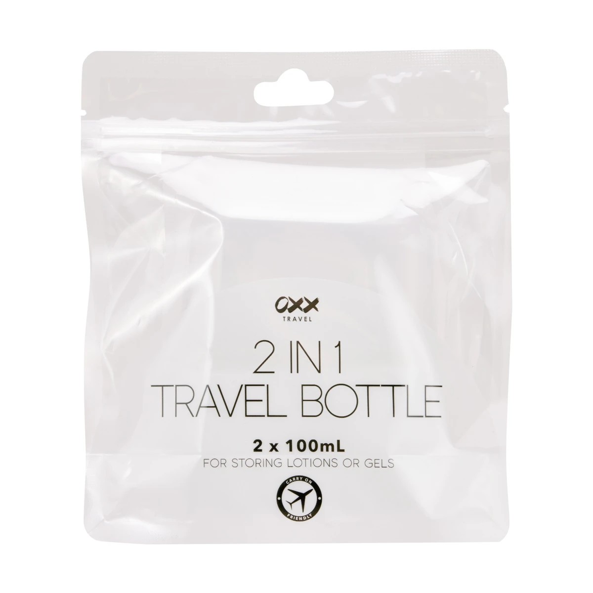 1 OXX Travel 2 Pack 2-in-1 Travel Bottles, 1 of 8