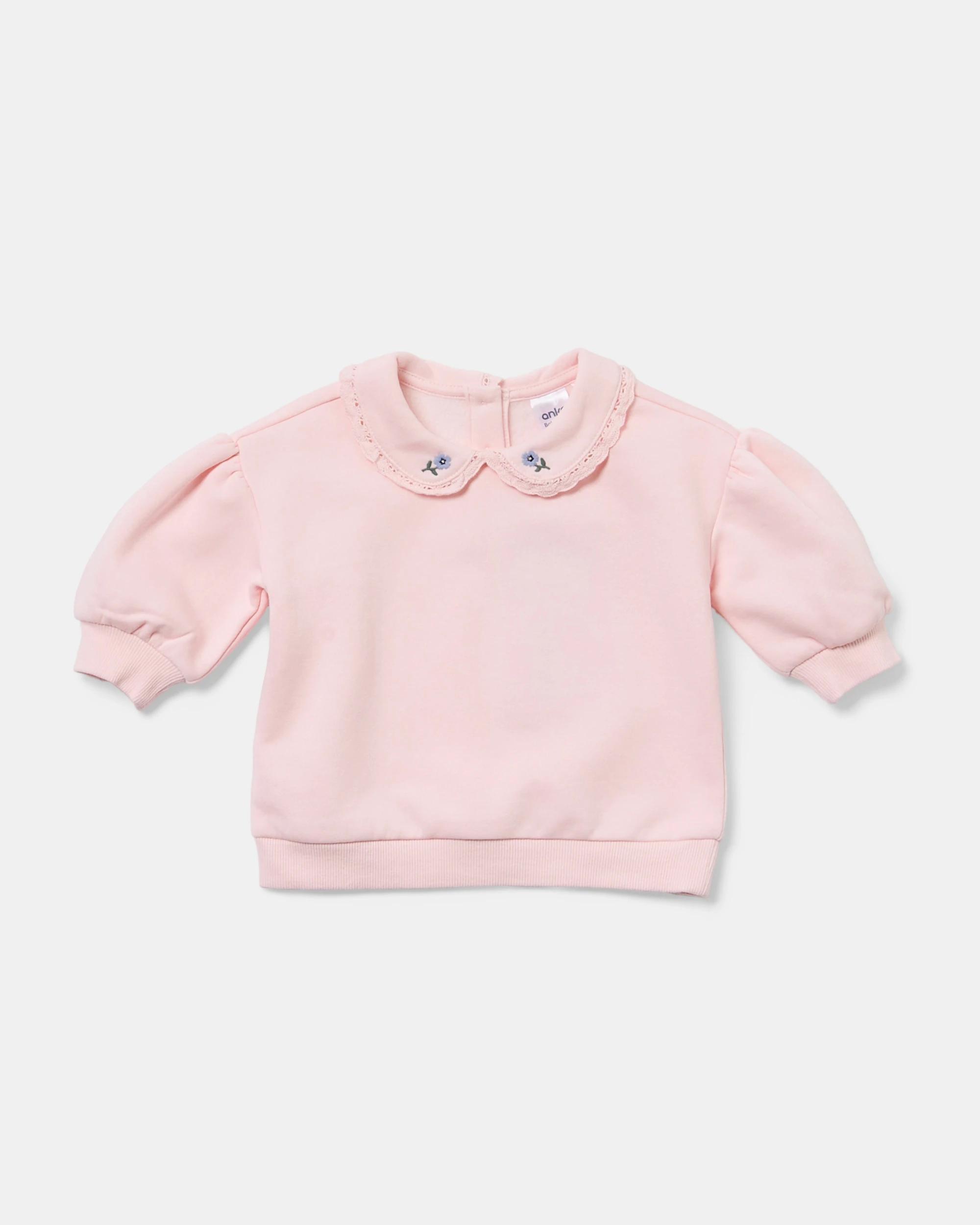 3 Collar Sweatshirt and Leggings Set Ditsy Flrl, 3 of 6