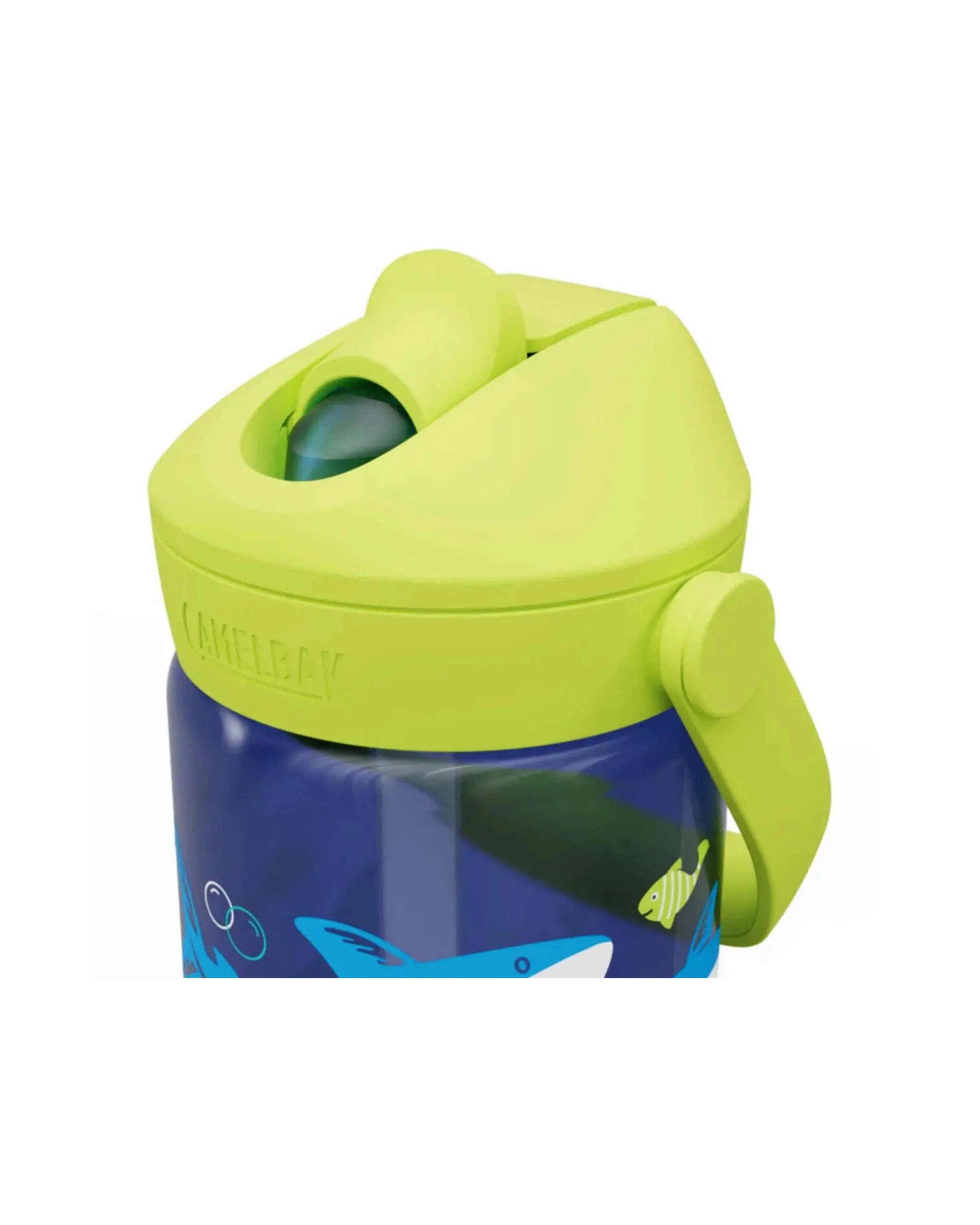 4 CamelBak Kids Thrive Flip Straw 400ml Drink Bottle Leakproof Sharks and Rays - Blue, 4 of 4